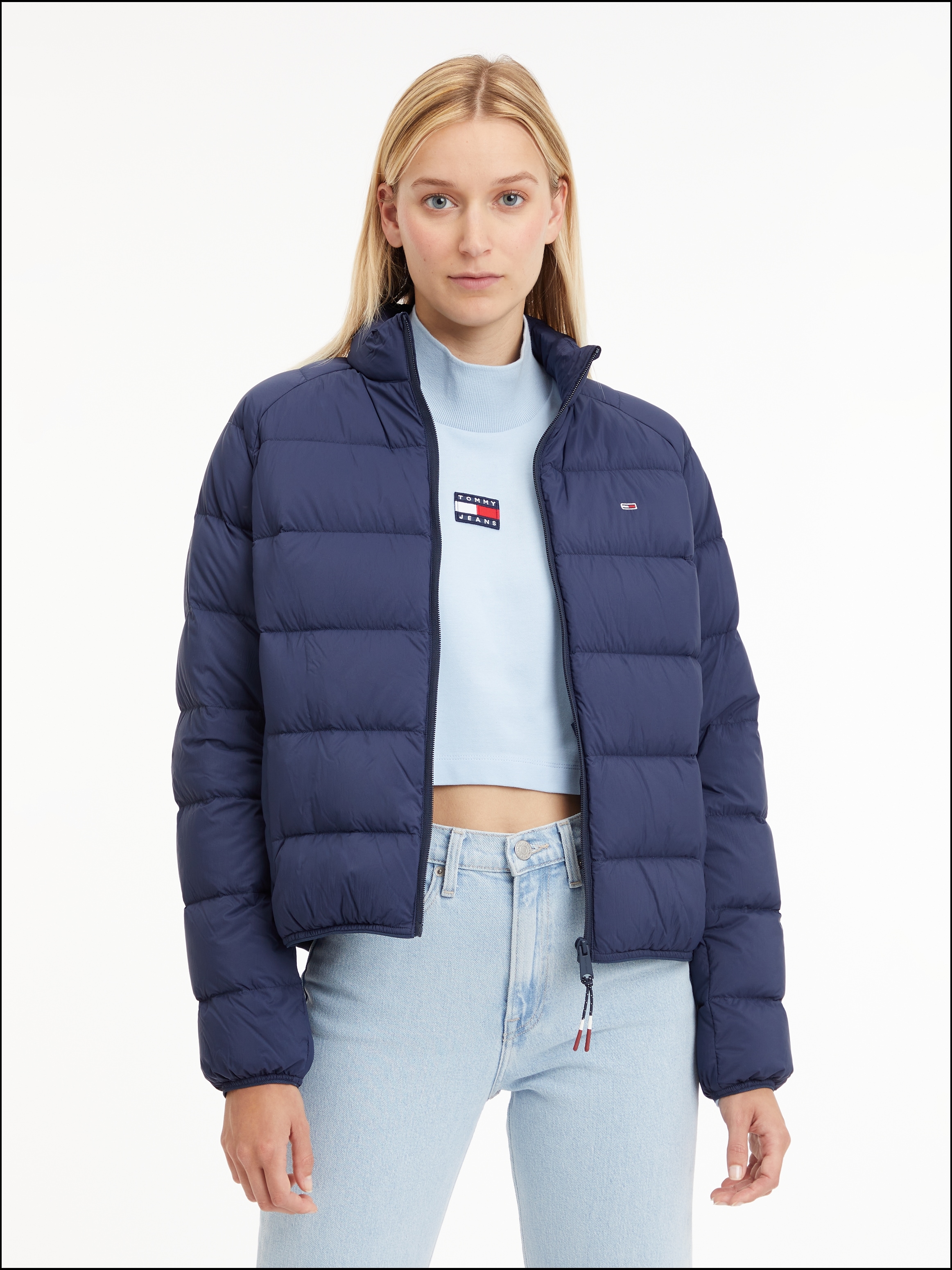 Daunenjacke »TJW LIGHT DOWN JACKET«, mit gestickter Tommy Jeans Flag