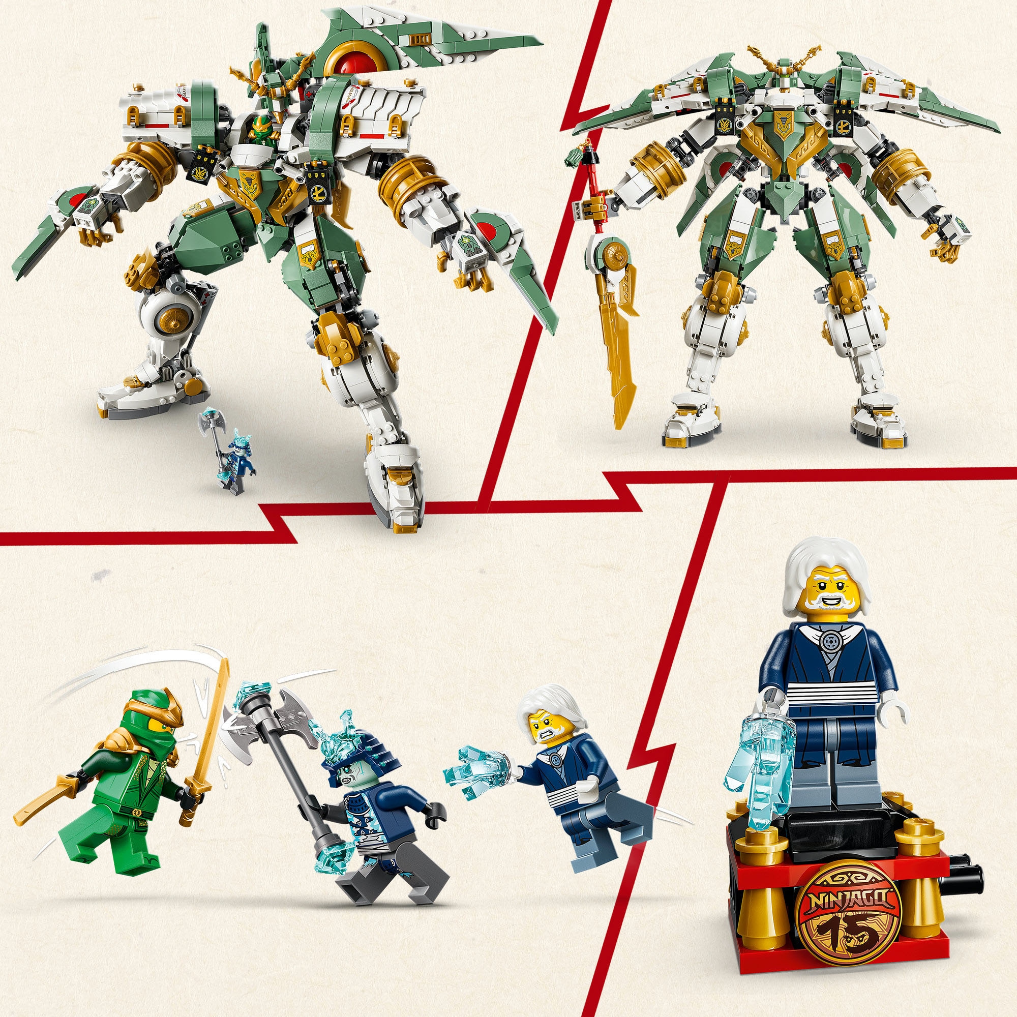 LEGO® Konstruktionsspielsteine »15-jähriges Jubiläum: Lloyds Titan-Mech (71860), LEGO Ninjago«