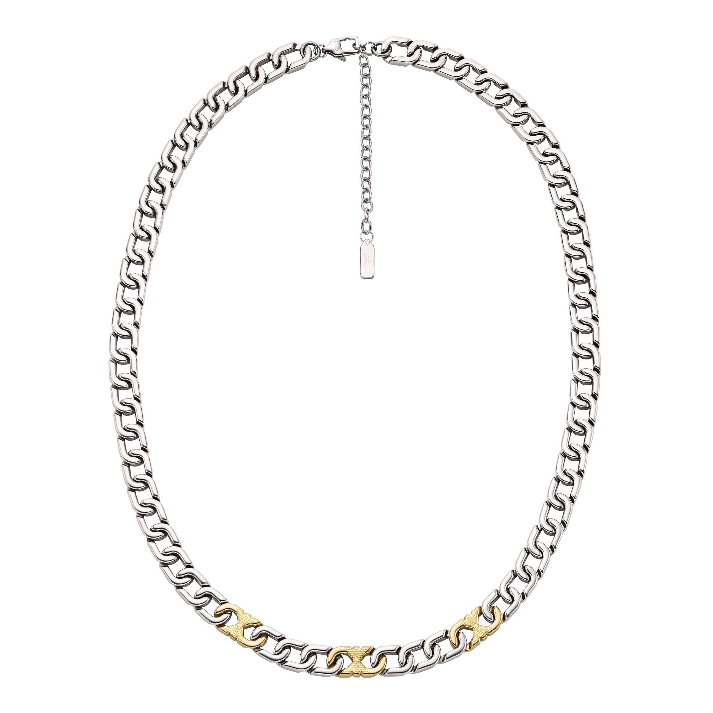 Emporio Armani Kette ohne Anhänger »Schmuck Geschenk Edelstahl«