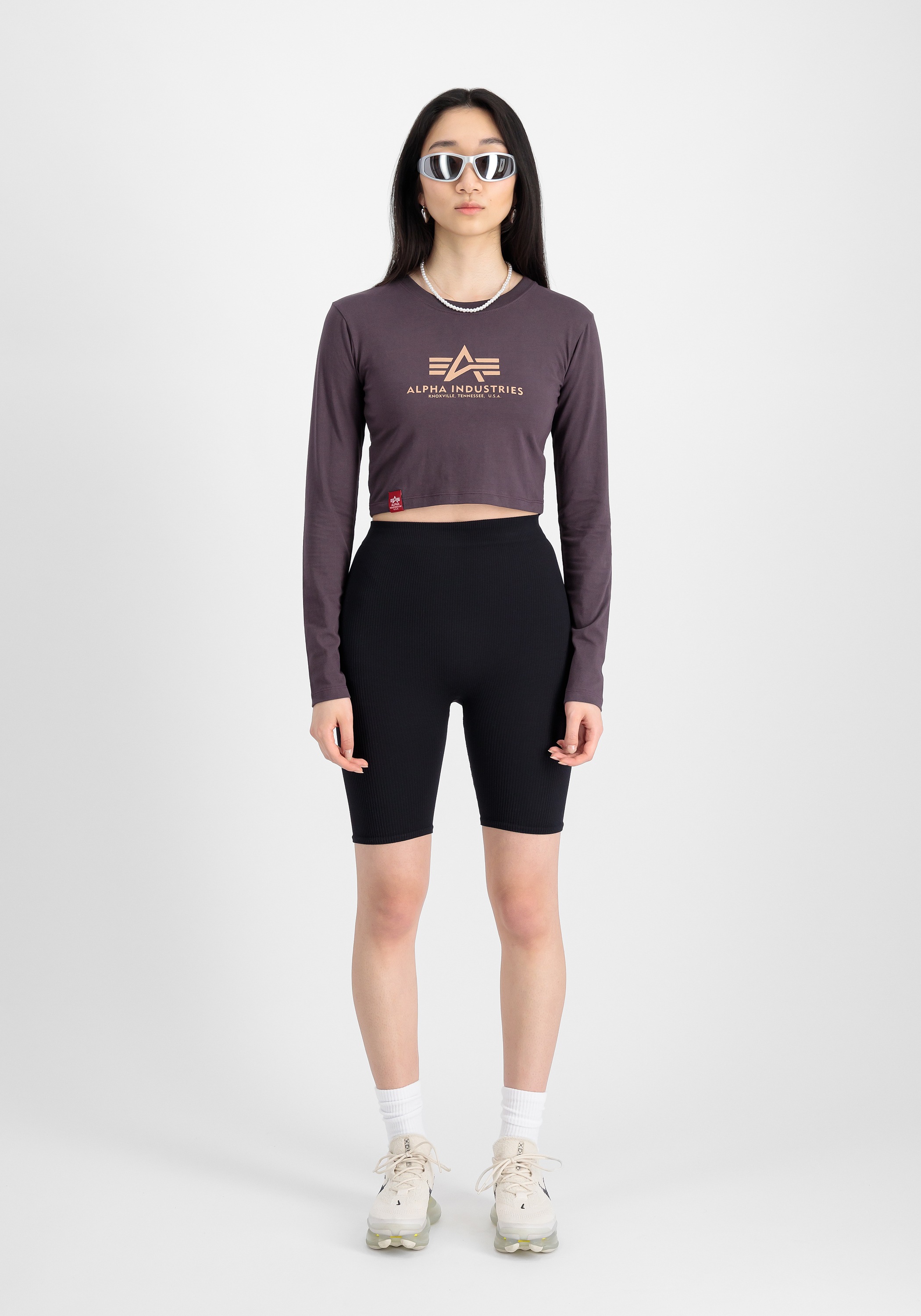 Thumbnail - Alpha Industries Sweater "Basic Cropped Longsleeve W"