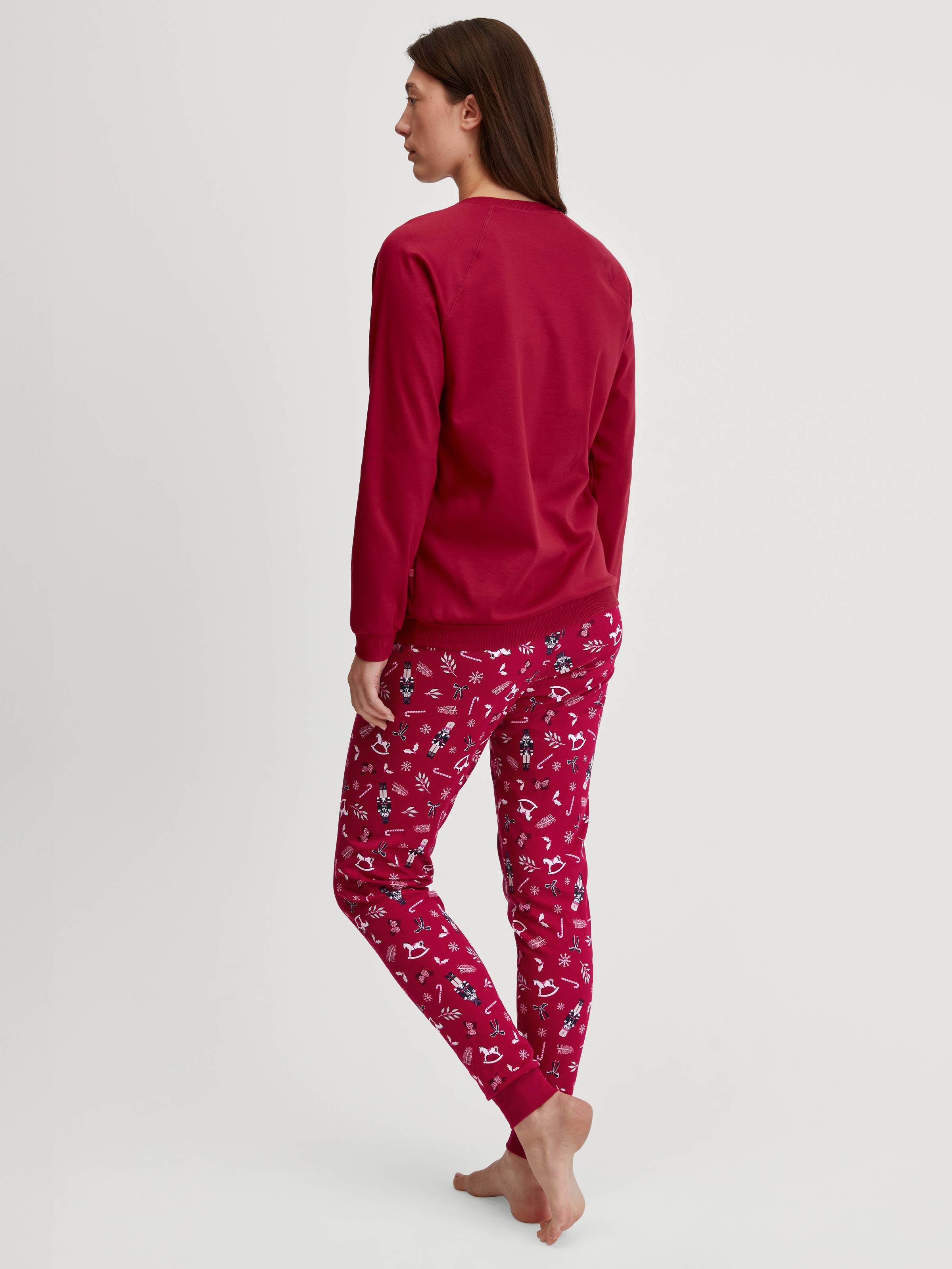 Thumbnail - CALIDA Schlafanzug "Family & Friends" 2 tlg. Langarm, Rundhalsausschnitt, Weihnachts-Motive