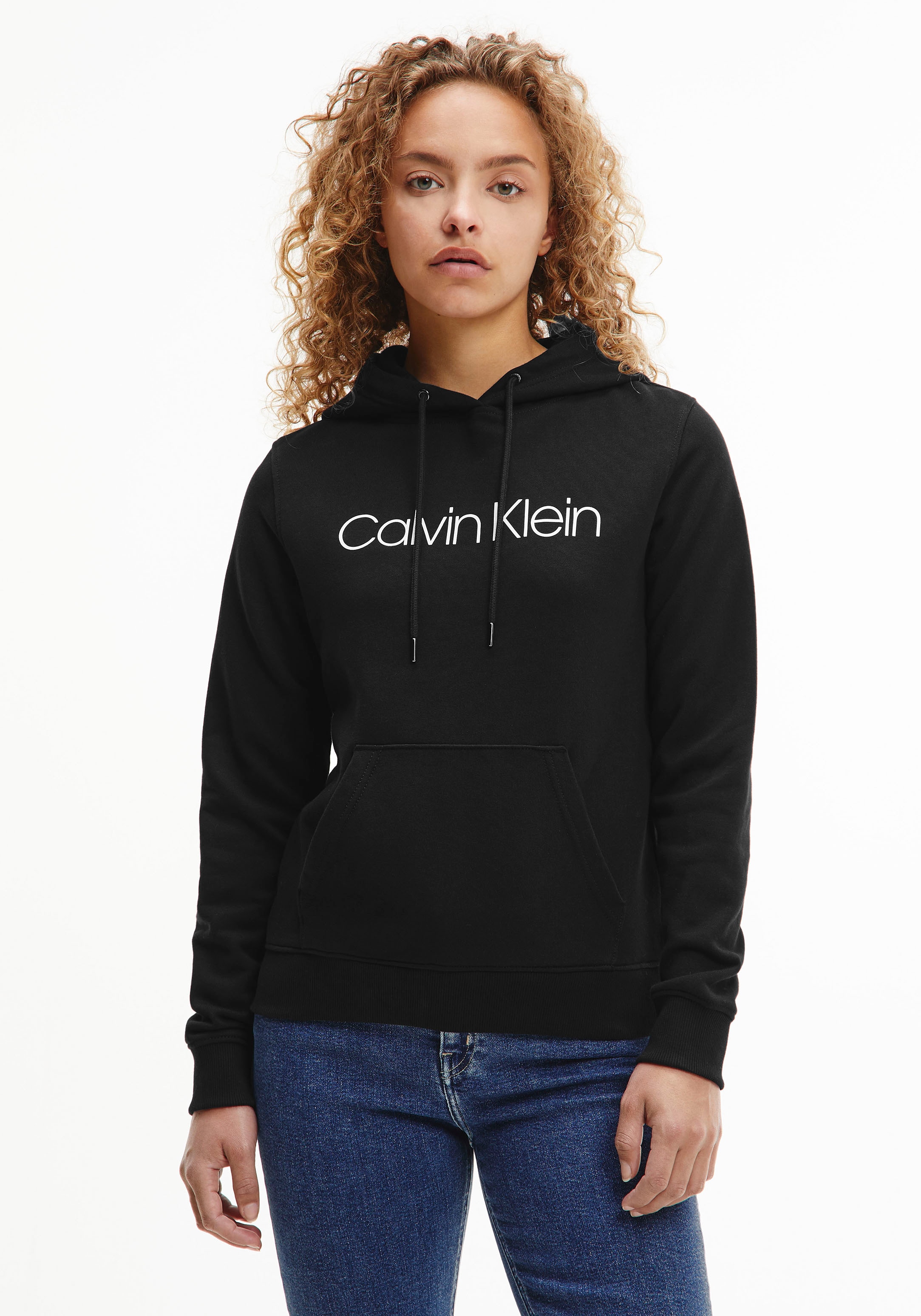 Kapuzensweatshirt »LS CORE LOGO HOODIE«, mit großem Calvin Klein Logo-Schriftzug