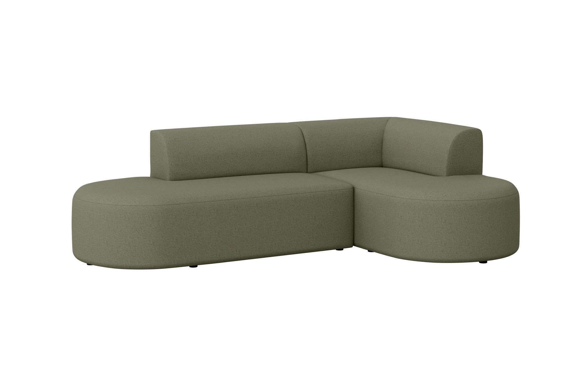 andas Ecksofa »Ecksofa Tvinne mit Ottomane links oder rechts bestellbar«, L-Form, mit Wellenunterfederung, BxTxH 260x170x73 cm
