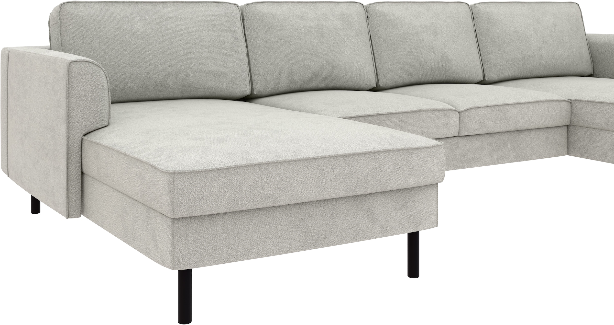 Home affaire Wohnlandschaft »Booster Couch wahlweise mit Schlaffunktion und Bettkasten-auch in Cord«, Sofa in U-Form, Breite 305 cm