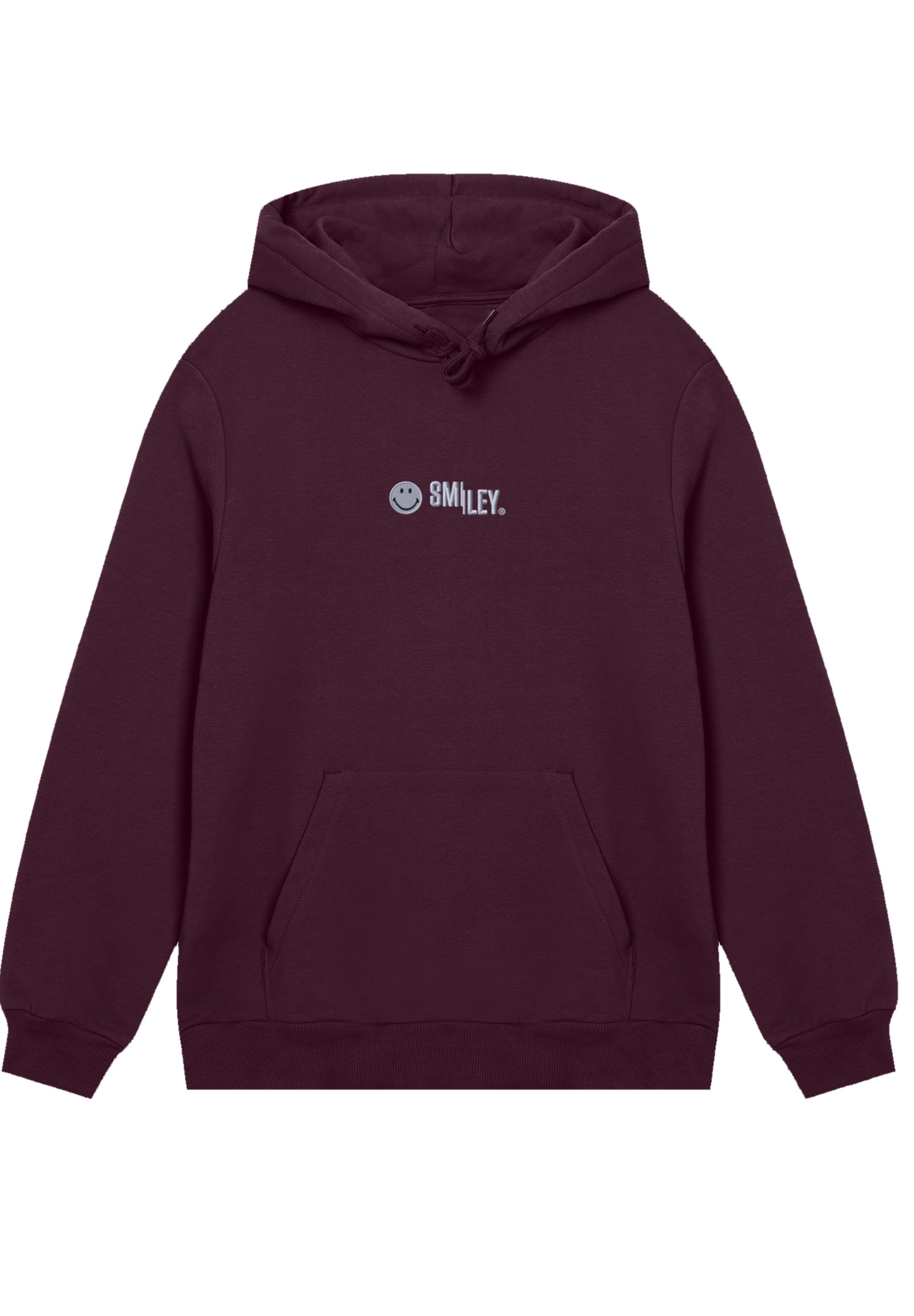 F4NT4STIC Kapuzenpullover »SMILEY white Bestickt«, Premium Qualität