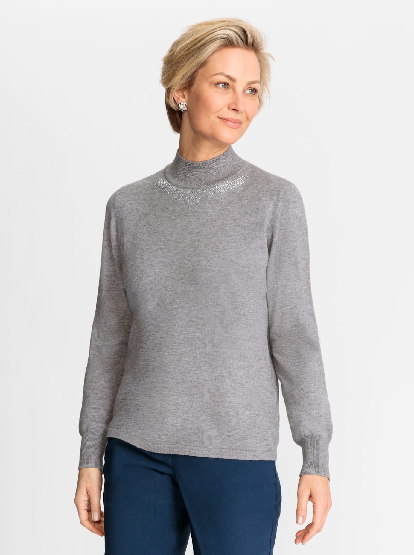 Classic Stehkragenpullover "Pullover" günstig online kaufen