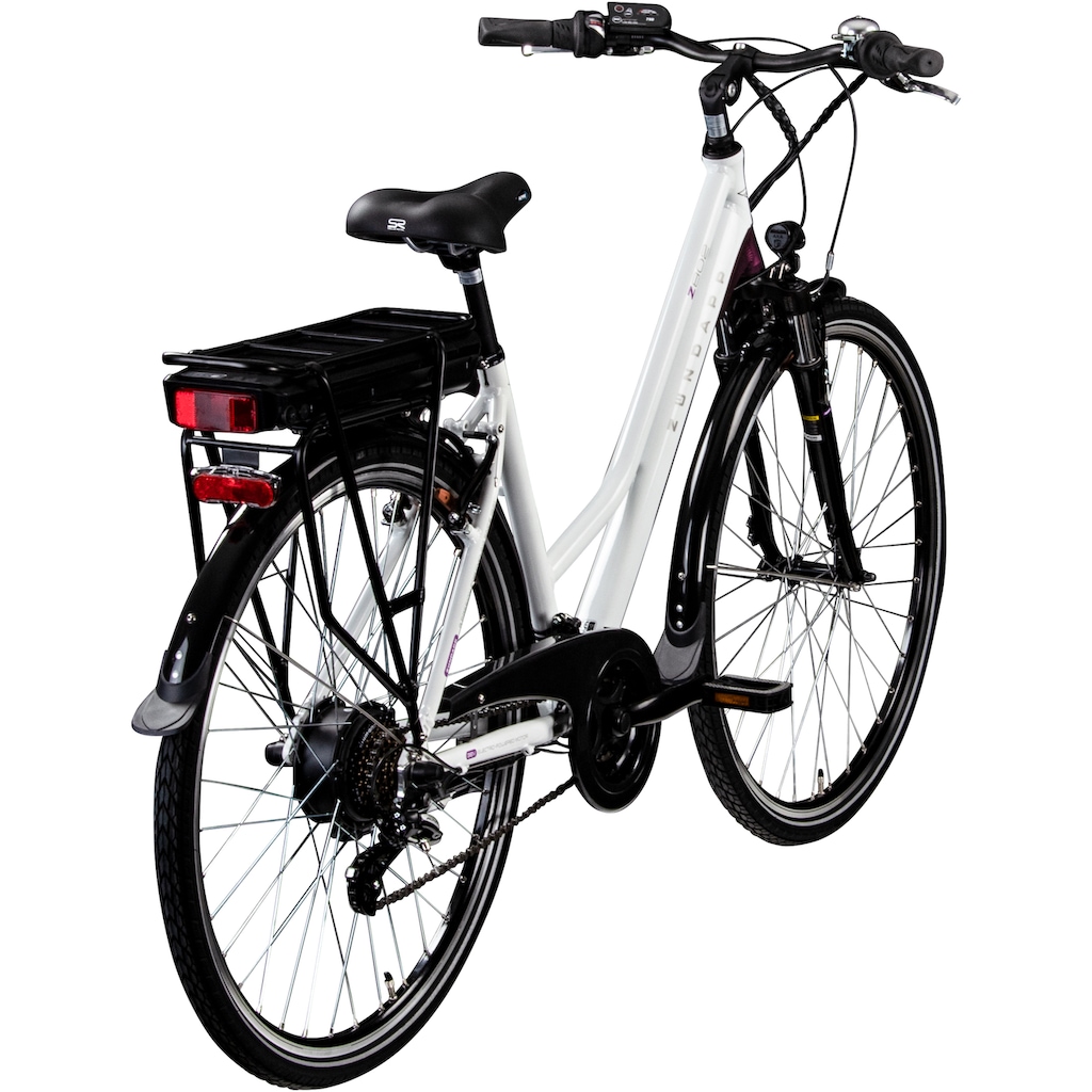 Zündapp E-Bike »Z802 Damen«, 21 Gang, Shimano, Altus RD-M310, Heckmotor 250 W