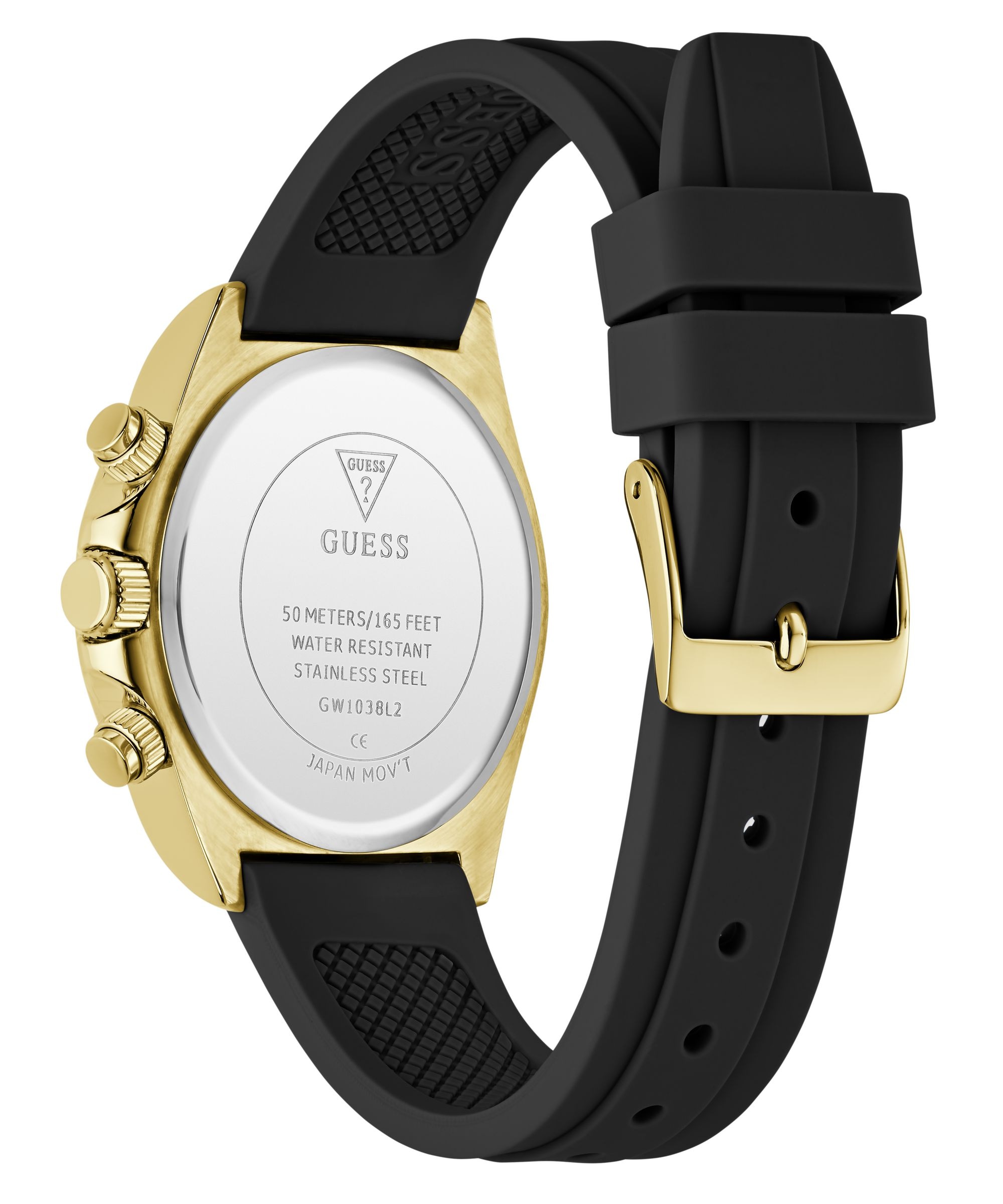 Guess Multifunktionsuhr »VICTORIA« Quarzuhr, Armbanduhr, Damenuhr, Silikonarmband, analog, Wochentag, Tag