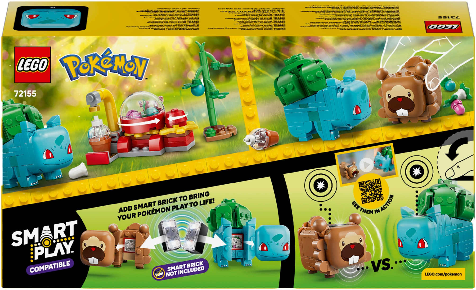 LEGO® Konstruktionsspielsteine »SMART Play: Beerenfete mit Bisasam und Bidiza (72155), LEGO Pokémon« Mit SMART Brick kombatibel (nicht enthalten)