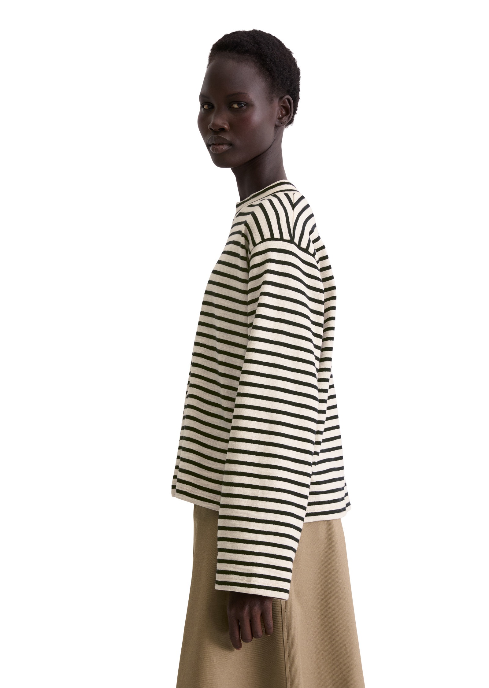 Marc OPolo Langarmshirt "aus garngefärbtem Heavy-Slub-Jersey" günstig online kaufen