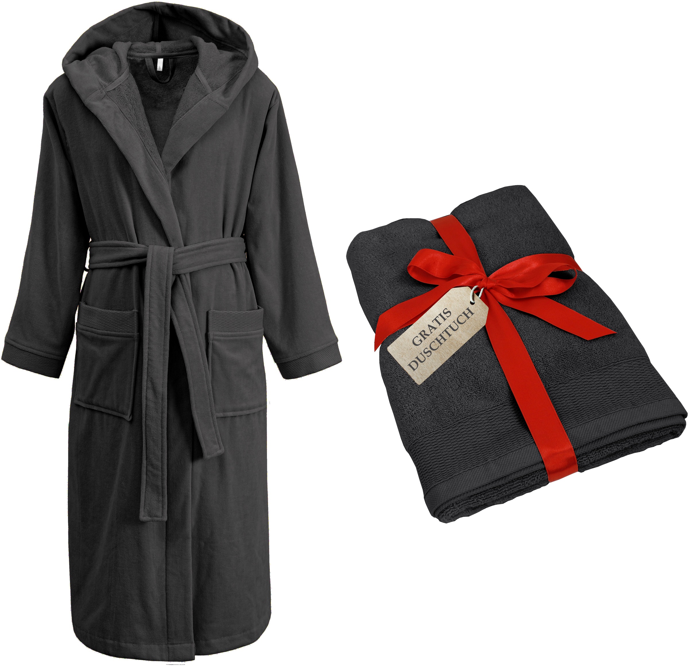 OTTO home Unisex-Bademantel "Fenya, 330 g/m², Premium, Hotelbademantel, Mor günstig online kaufen