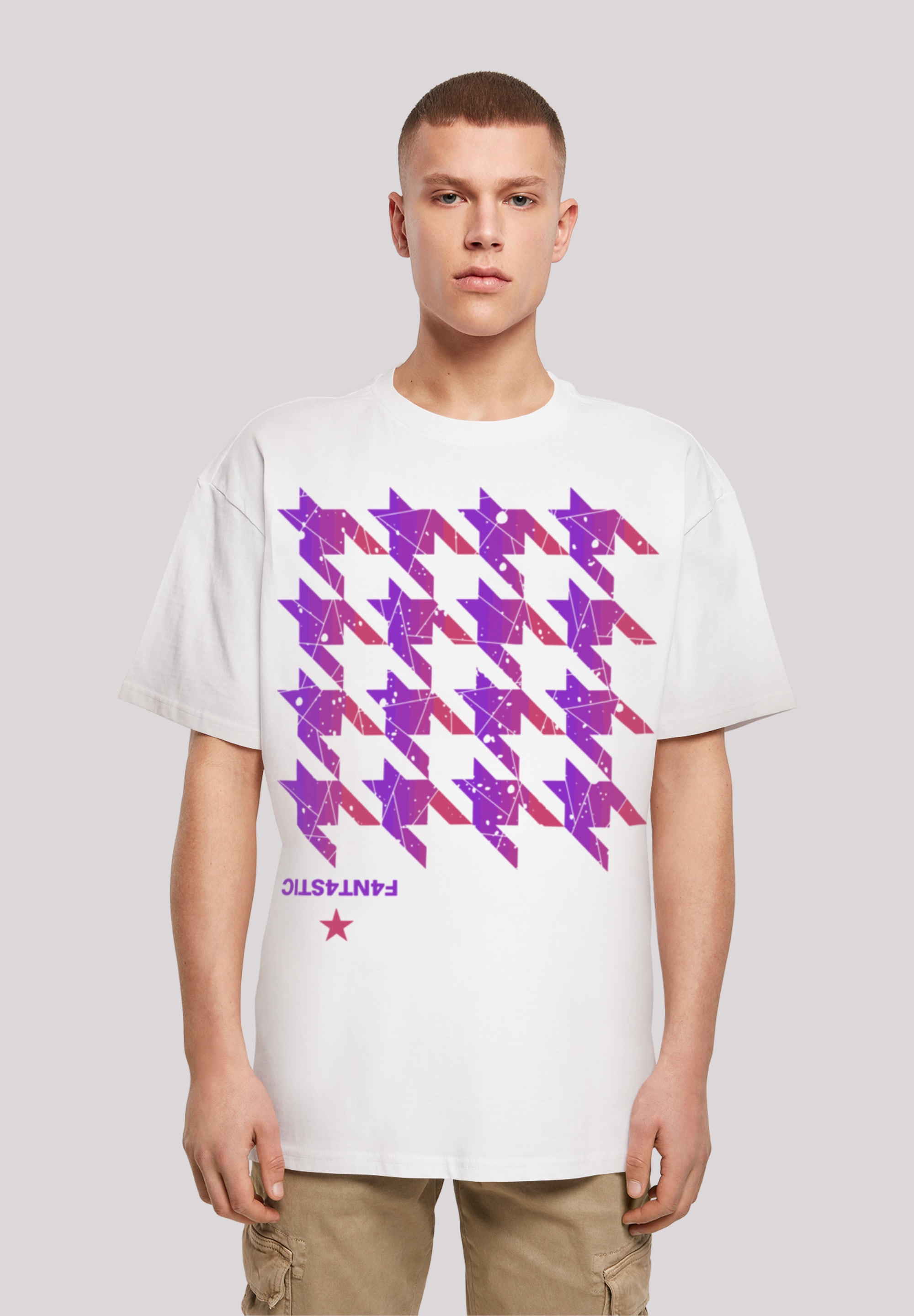 »Hahnentritt ▷ | Pink«, BAUR bestellen F4NT4STIC T-Shirt Print