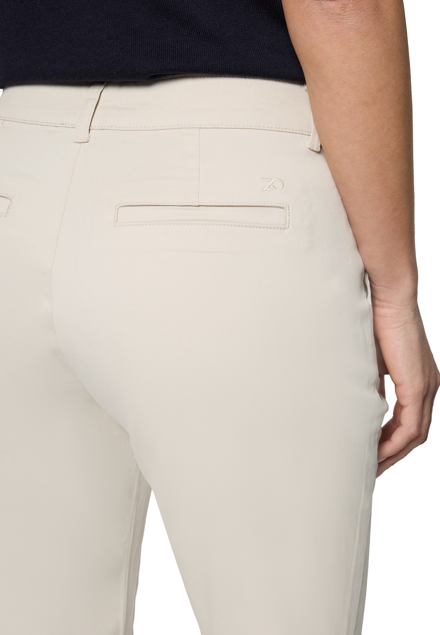 Zero Stoffhose »Damen mit Stretch 28 Inch«  Plain/ ohne Details