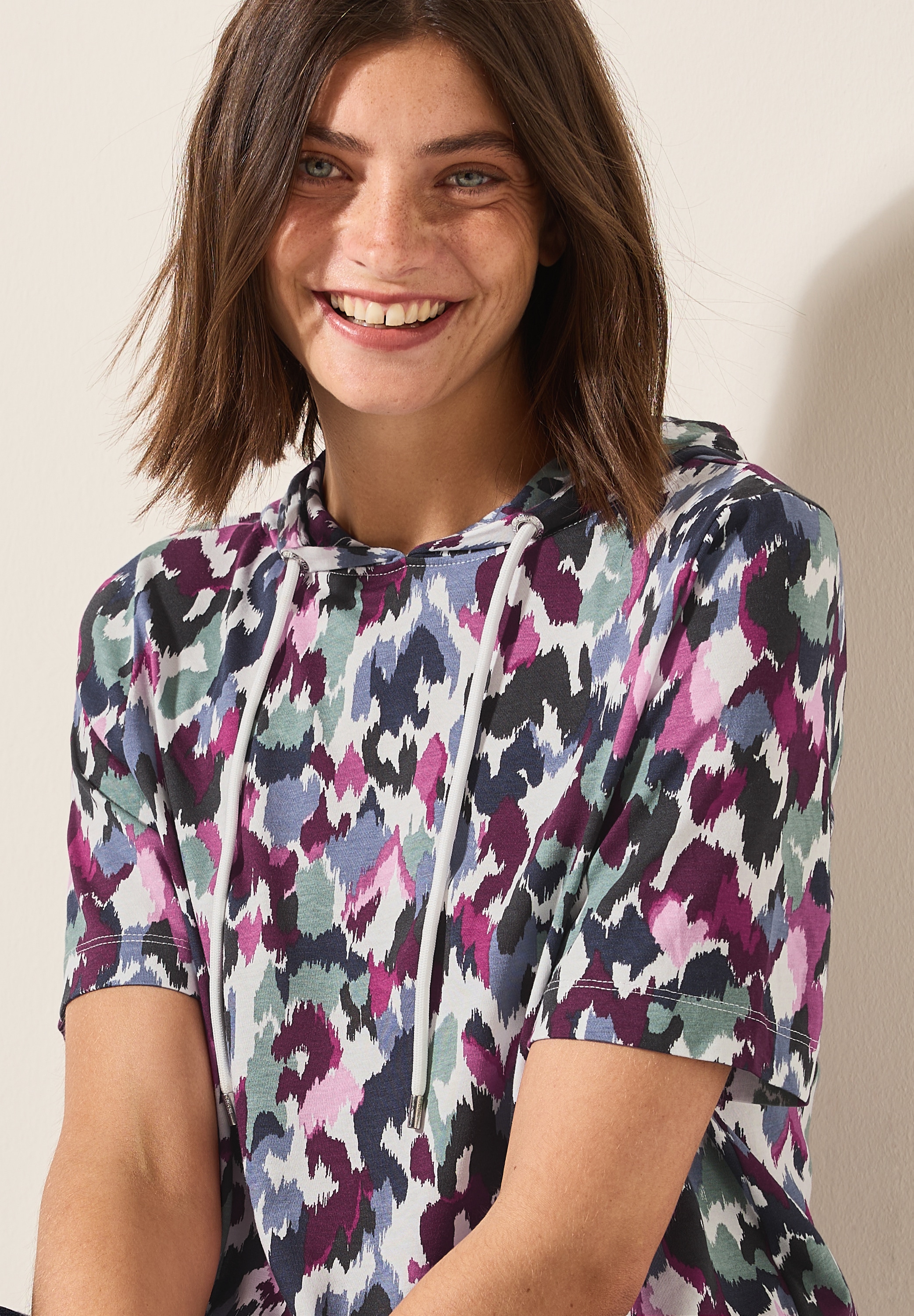 Cecil Kapuzenshirt, mit grafischem Muster