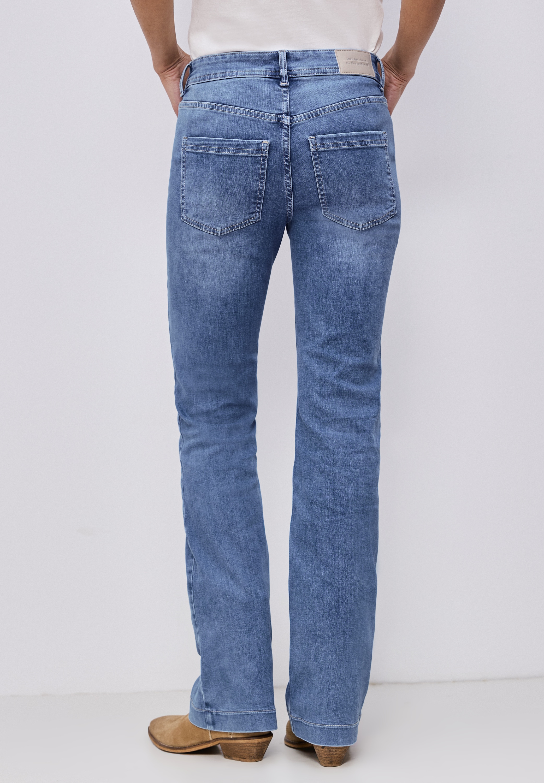 STREET ONE Slim-fit-Jeans High Waist günstig online kaufen