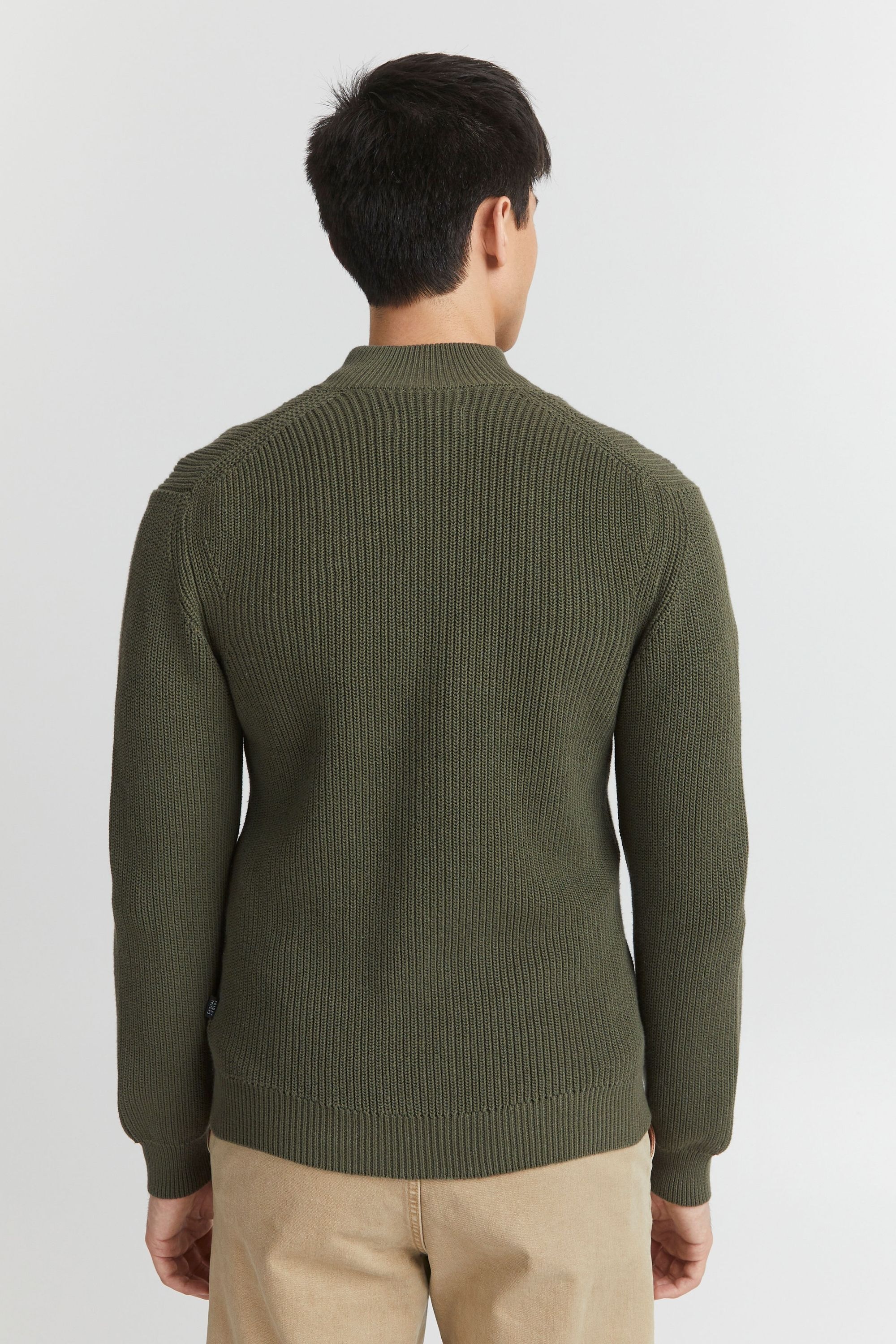Strickjacke CASUAL FRIDAY "Strickjacke CFKurt", Herren, Gr. 3XL, grün (beetle), Obermaterial: 100% Baumwolle CO., Strickjacken Strickjacke 3