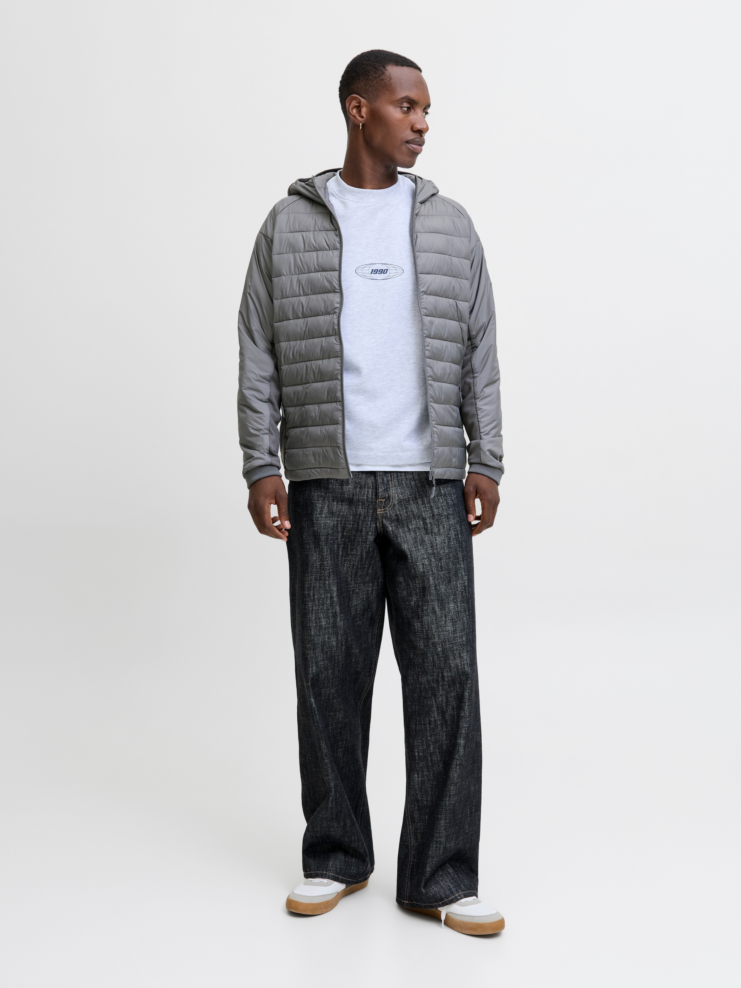 Jack & Jones Steppjacke »JJESTATE HYBRID JACKET NOOS«, mit Kapuze, mit Kapuze
