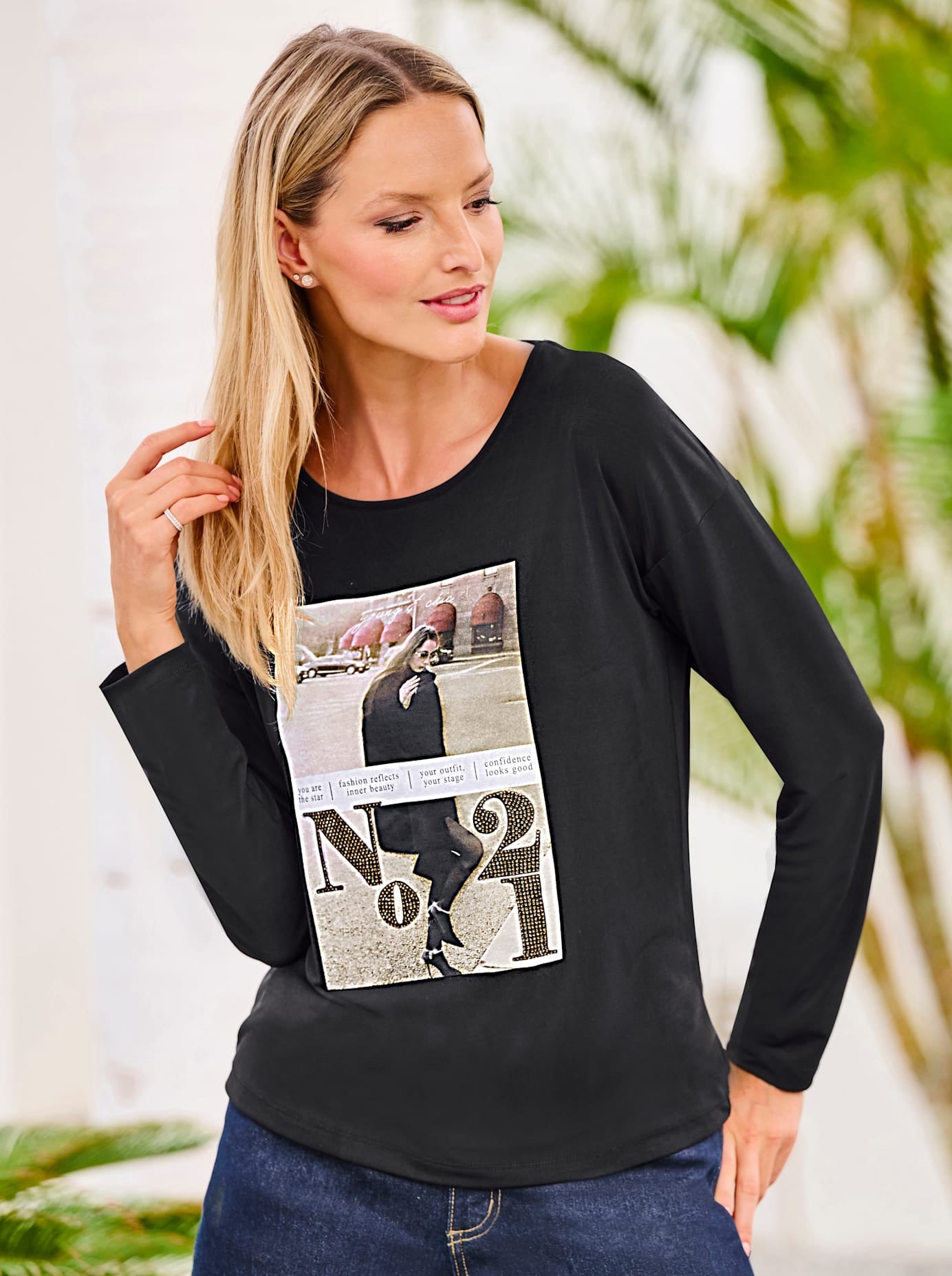 heine Langarmshirt "Langarm-Shirt", (1 tlg.) günstig online kaufen