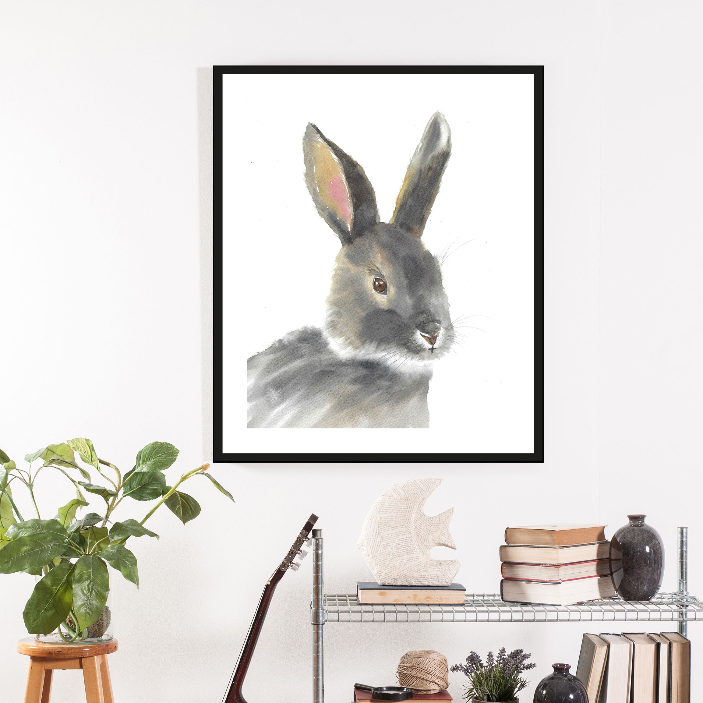 queence Bild "Alexo", Hase-Hasen-Haustiere-Kunst, (1 St.), HD Premium Poste günstig online kaufen