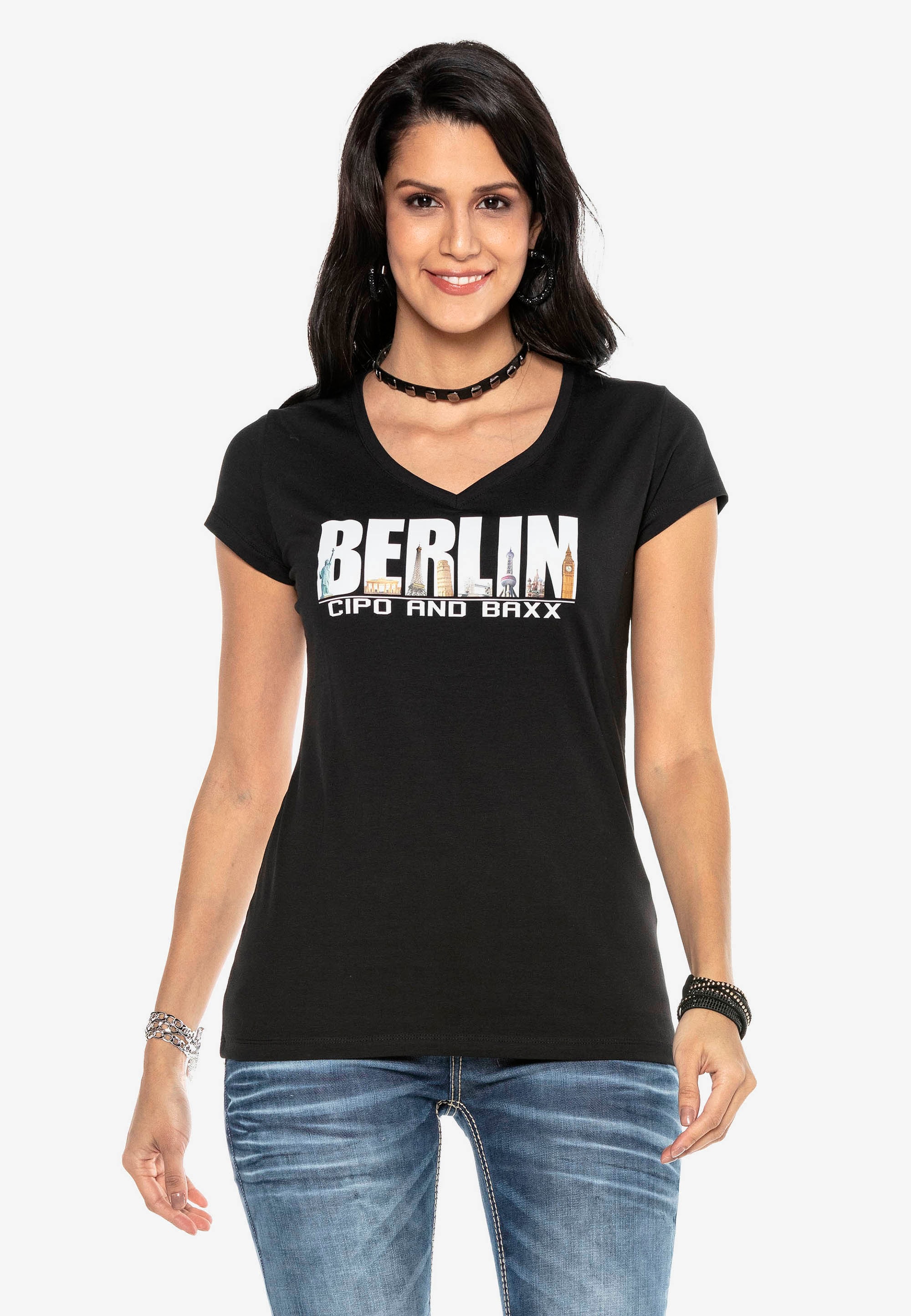 T-Shirt, mit außergewöhnlichem Berlin-Print