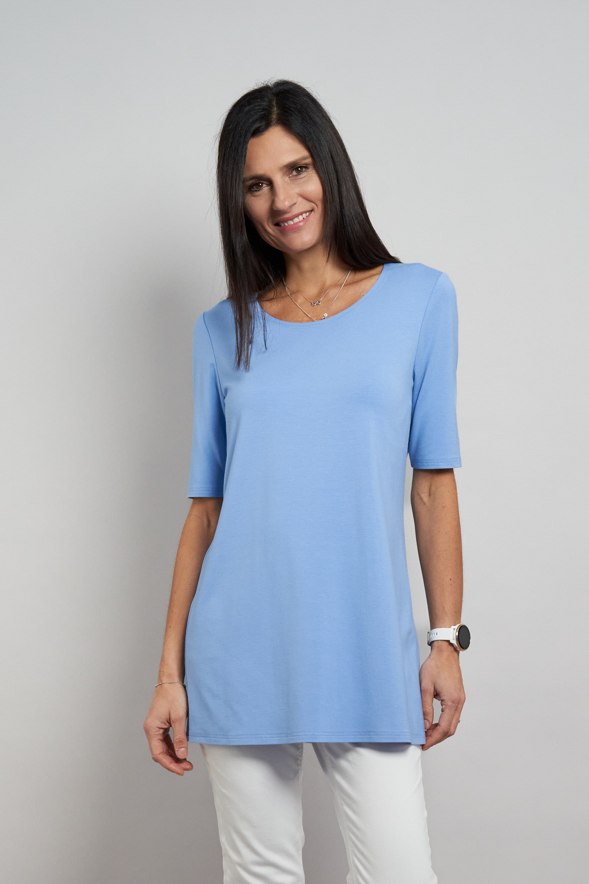 Seidel Moden Longshirt "Otto exclusiv" Halbarm Shirt - mit Viskose- MADE IN günstig online kaufen