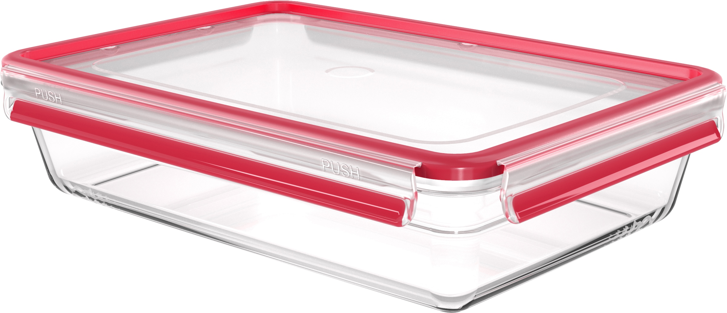 Emsa Frischhaltedose "Clip & Close Glas" 3L, stapelbar, gefrier-, backofen-, mikrowellen- und spülmaschinenfest