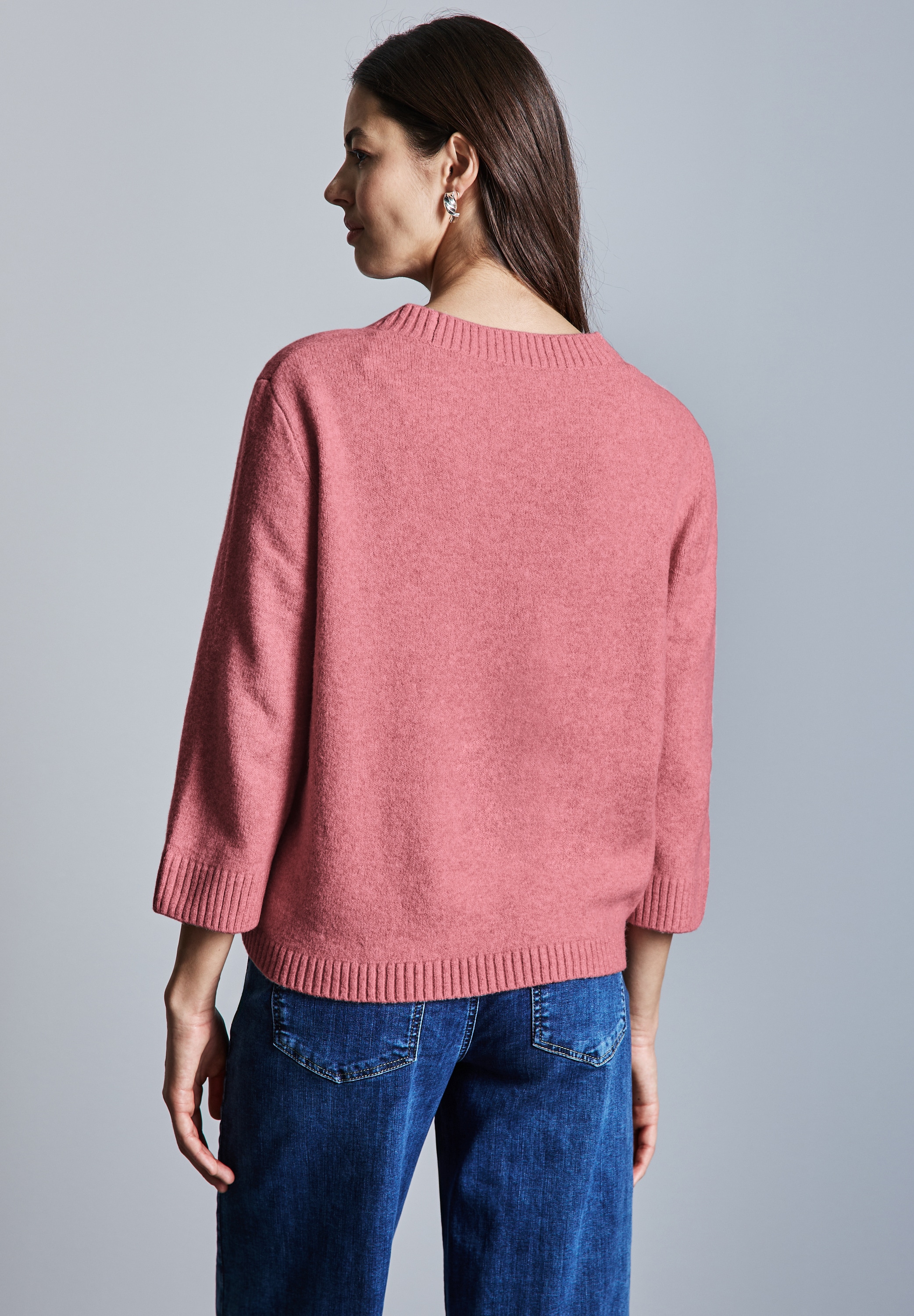 STREET ONE Strickpullover, mit 3/4 Ärmeln