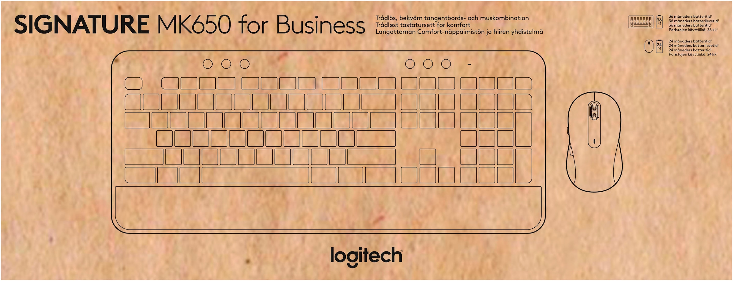 Logitech Tastatur »920-011022«, (Fn-Tasten-Windows-Sperrtaste-Ziffernblock)