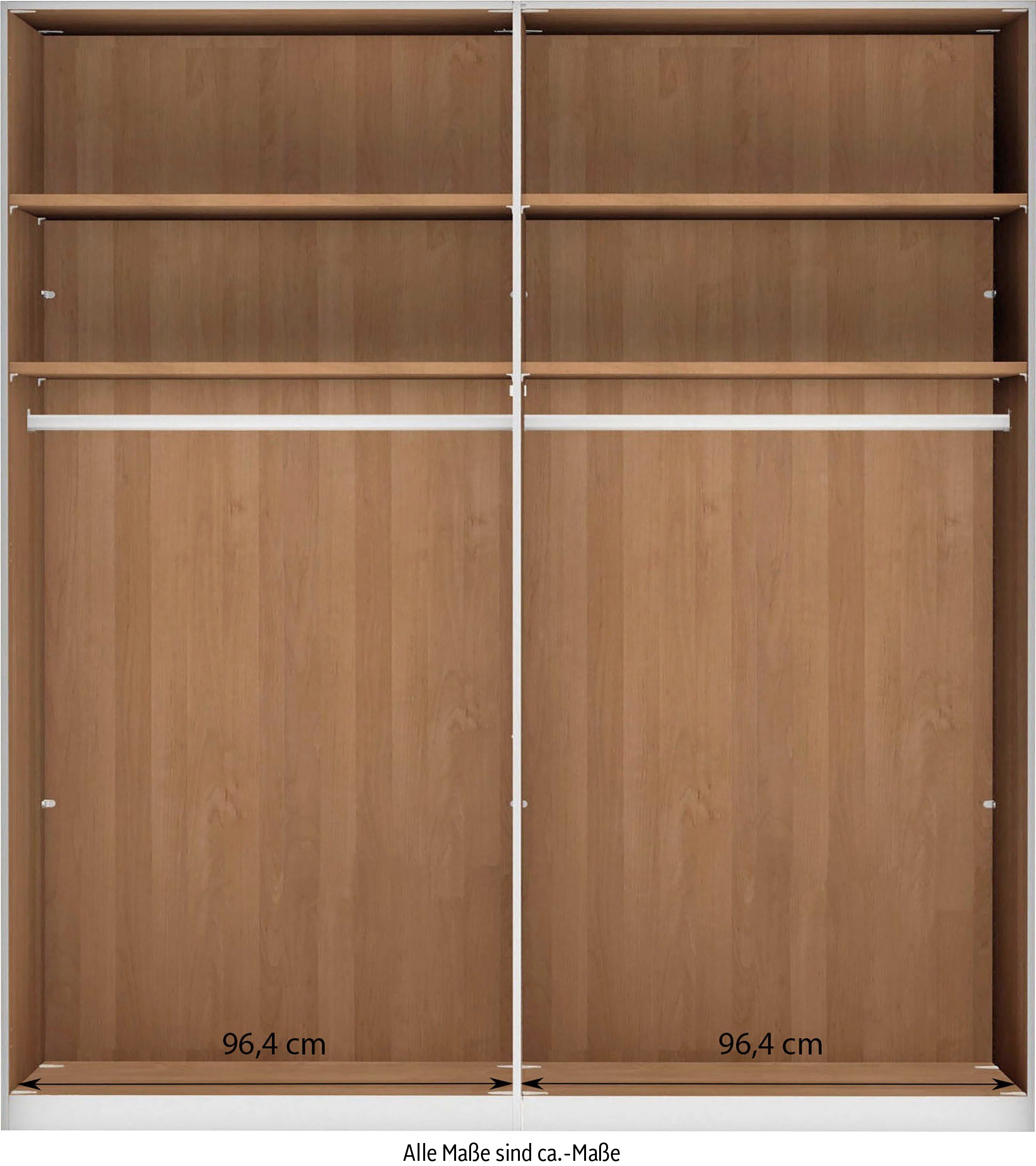 Thumbnail - WIEMANN Kleiderschrank "Kiruna" mit Kristallspiegel