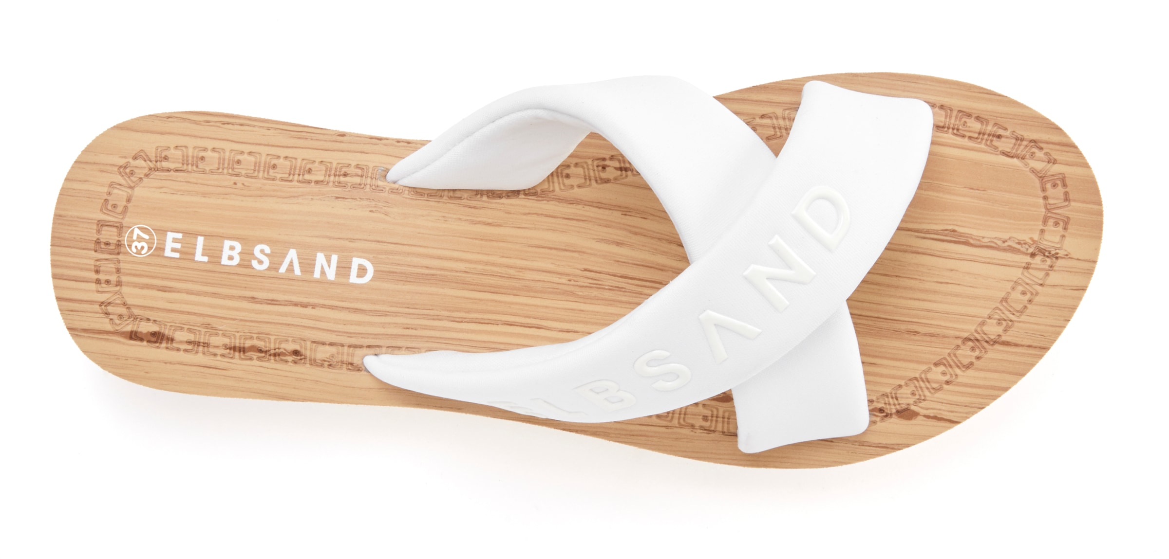 Elbsand Badepantolette »Badeschuhe, Badeschlappe, Sandale, Sommerschuh, Pantolette,Badelatsche«  Zehentrenner mit wasserabweisender und ultraleichter Sohle VEGAN