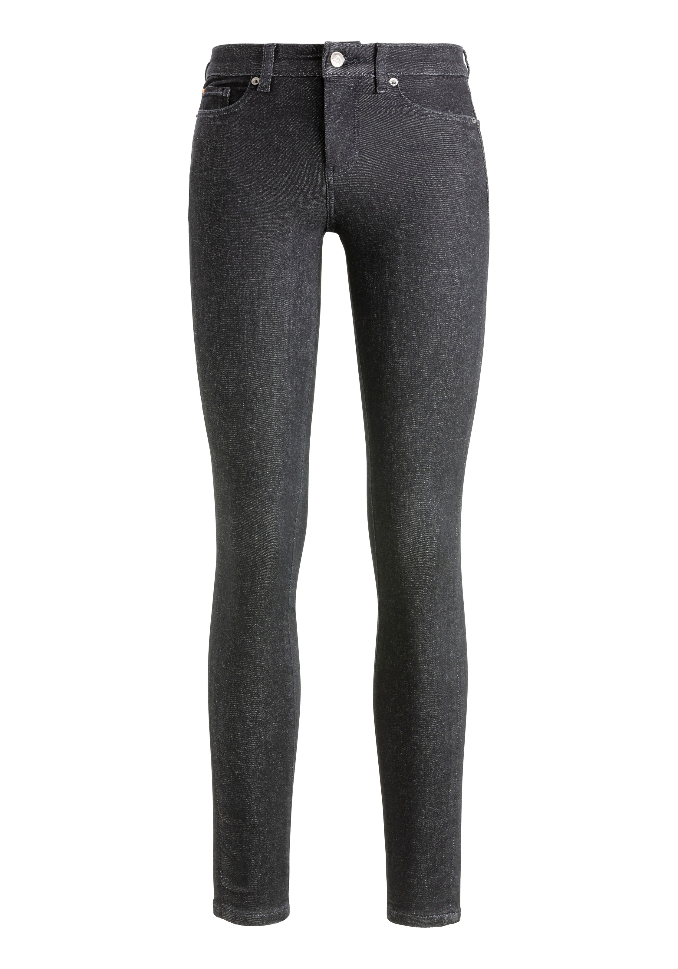 BOSS ORANGE Slim-fit-Jeans »Maye High Rise Slim Premium Damenmode«, mit BOSS Leder-Badge