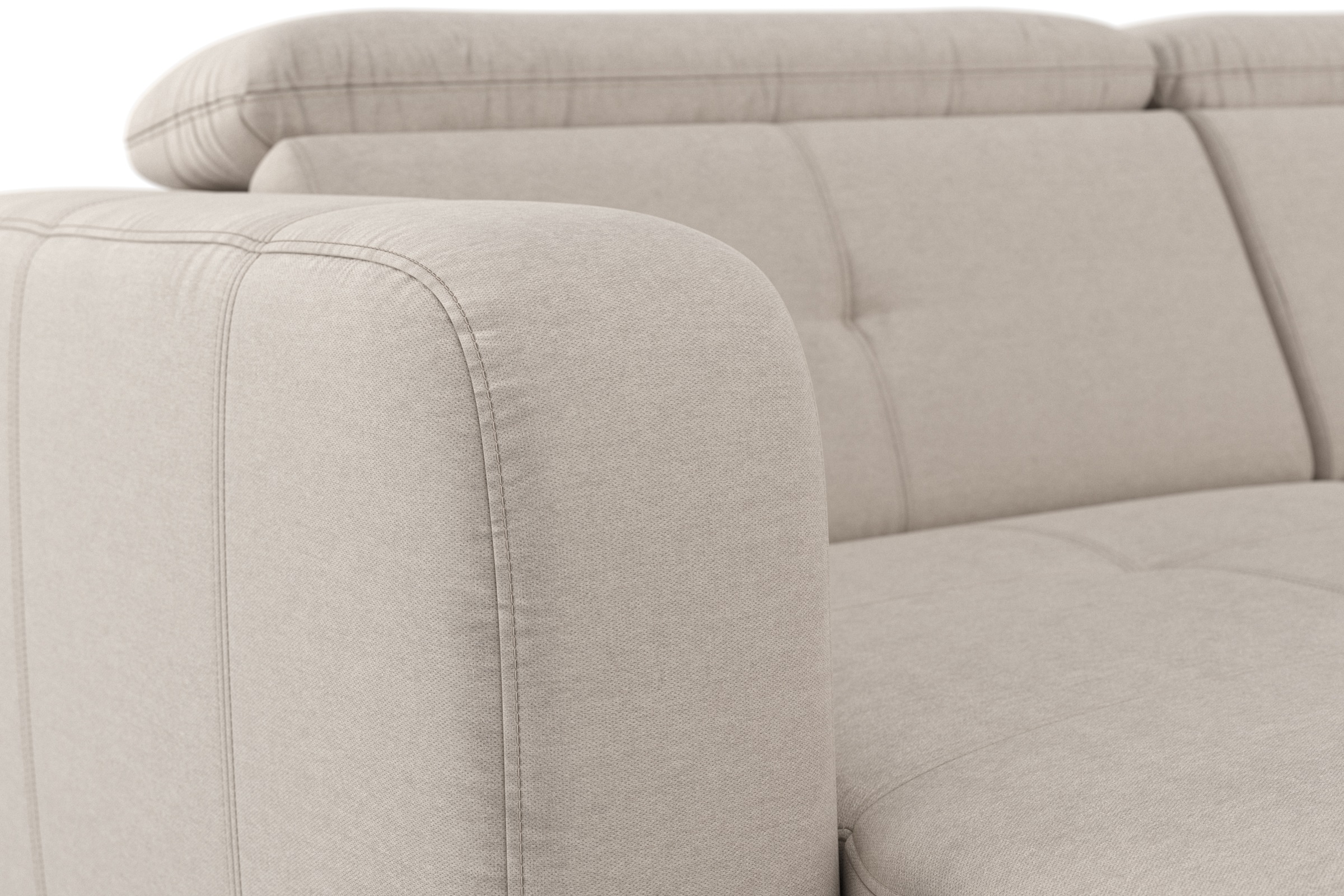 sit&more Wohnlandschaft »Belluci U-Form«, Kopfteilverstellung und Federkern, wahlweise mit Bettfunktion