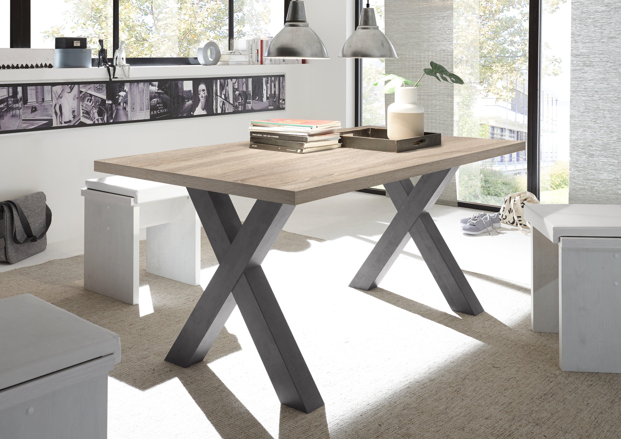 Mäusbacher Esstisch "Mister, TOPSELLER" OTTOS Choice, Gestell in X-Form günstig online kaufen