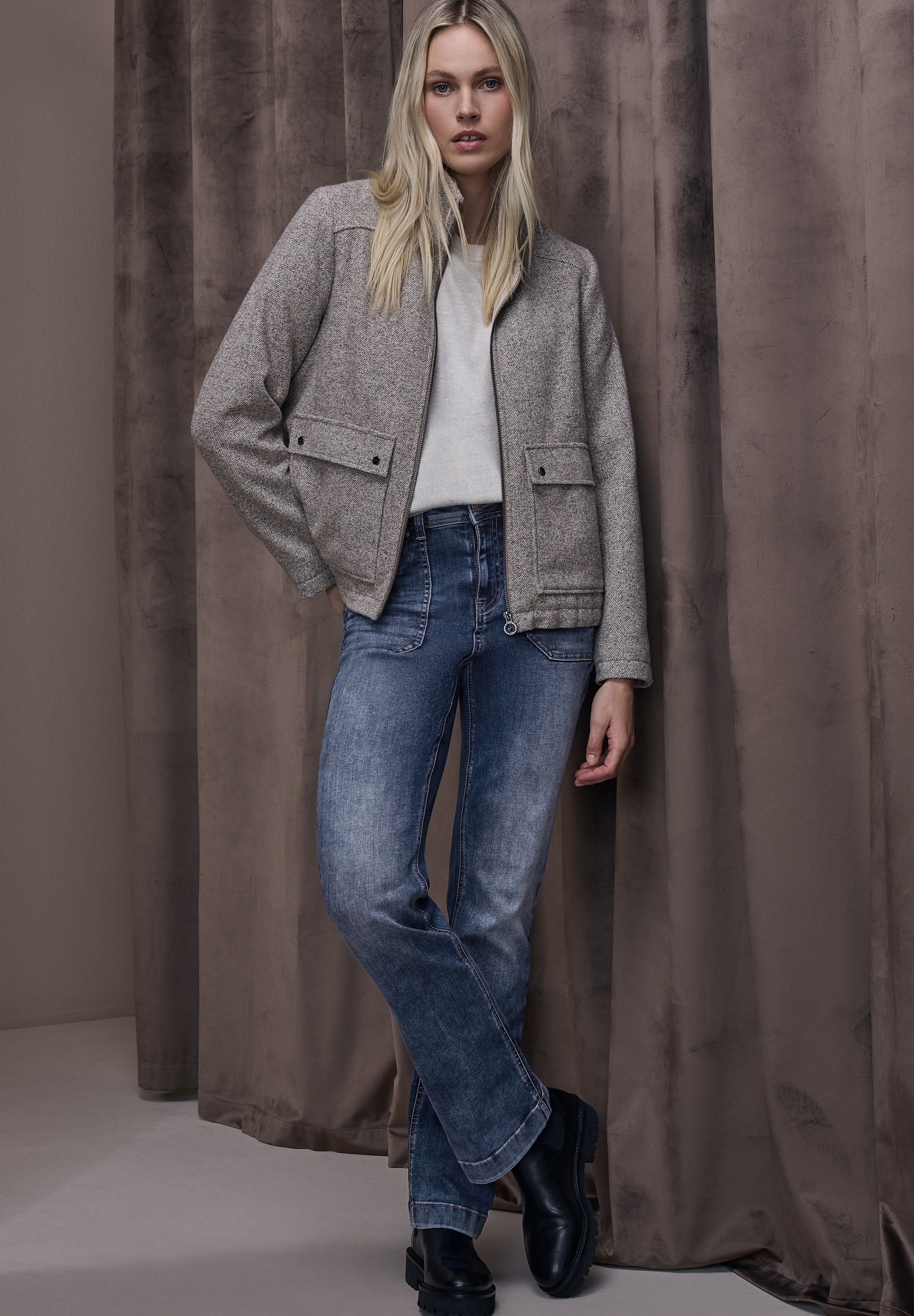 STREET ONE Bootcut-Jeans