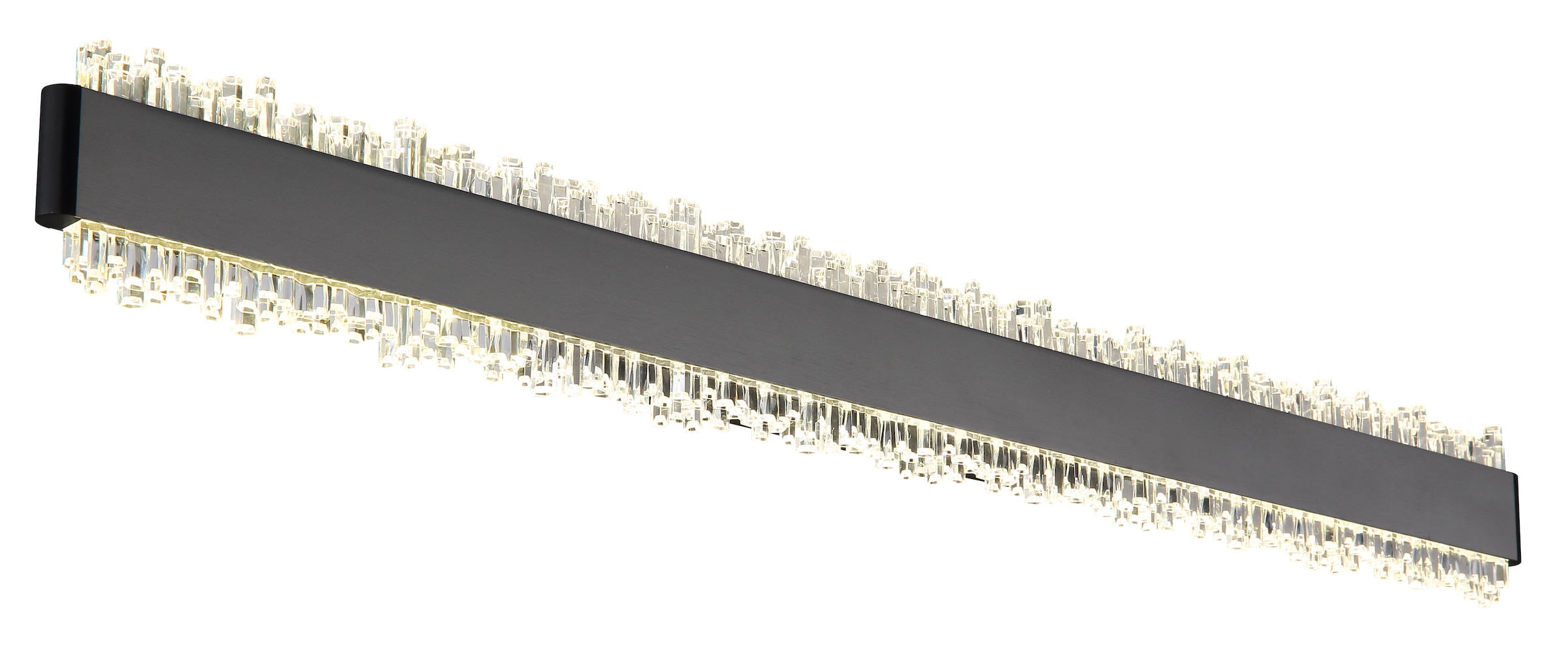 GLOBO LIGHTING Wandleuchte »STALAGMITA« LED-Modul 1 Stk. Warmweiß Wandleuchte Schwarz/Grau, Acrylkristalle, LED