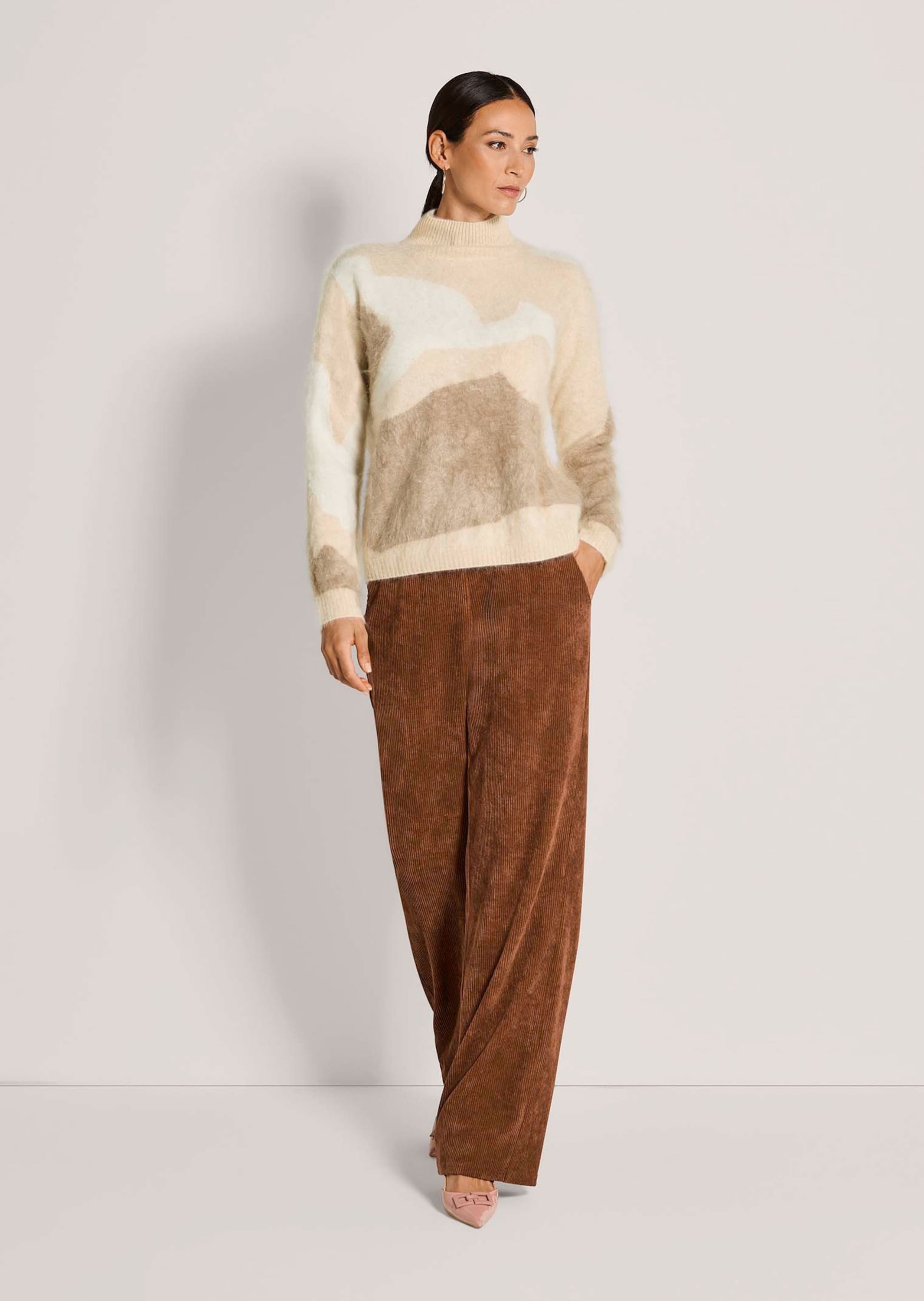 MADELEINE Longpullover »Pullover Gebrushter Kaschmirpullover«