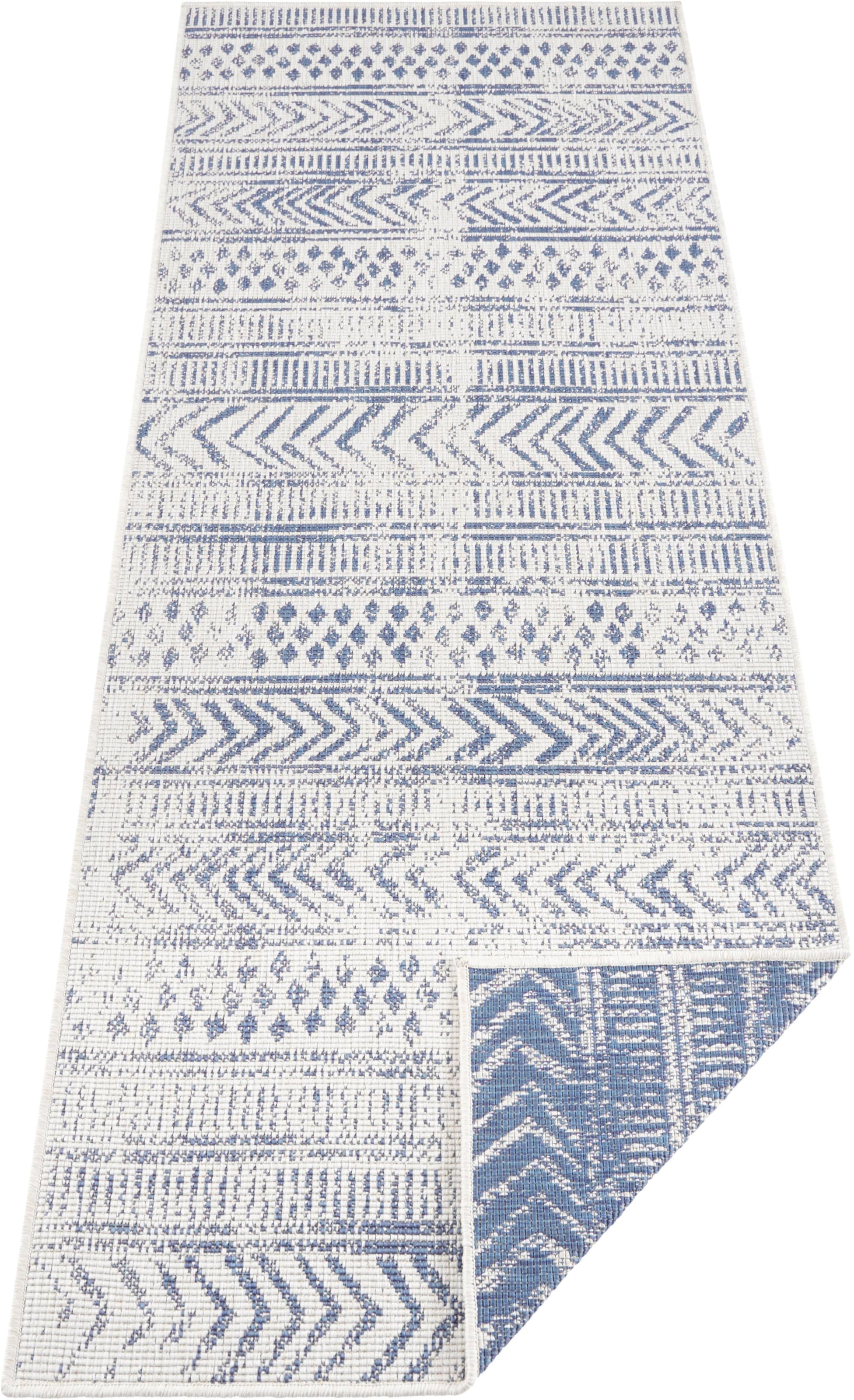 NORTHRUGS Läufer »BIRI«, rechteckig, In-& Outdoor, Wetterfest, Balkon, Garten, Wohnzimmer, Wasserfest, Boho