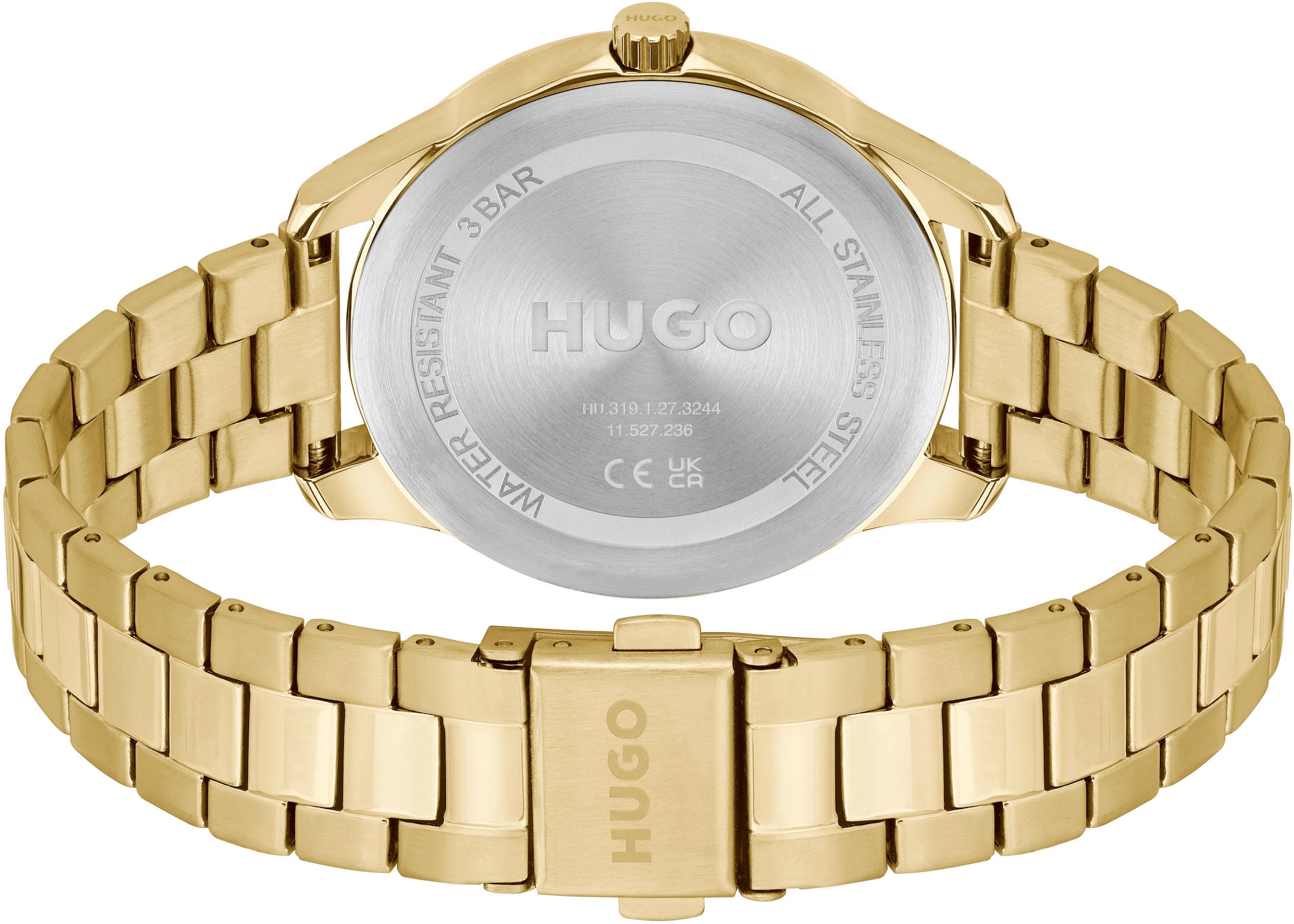 HUGO Quarzuhr »#SHOW, 1540157«, Armbanduhr, Damenuhr, Mineralglas, anlog
