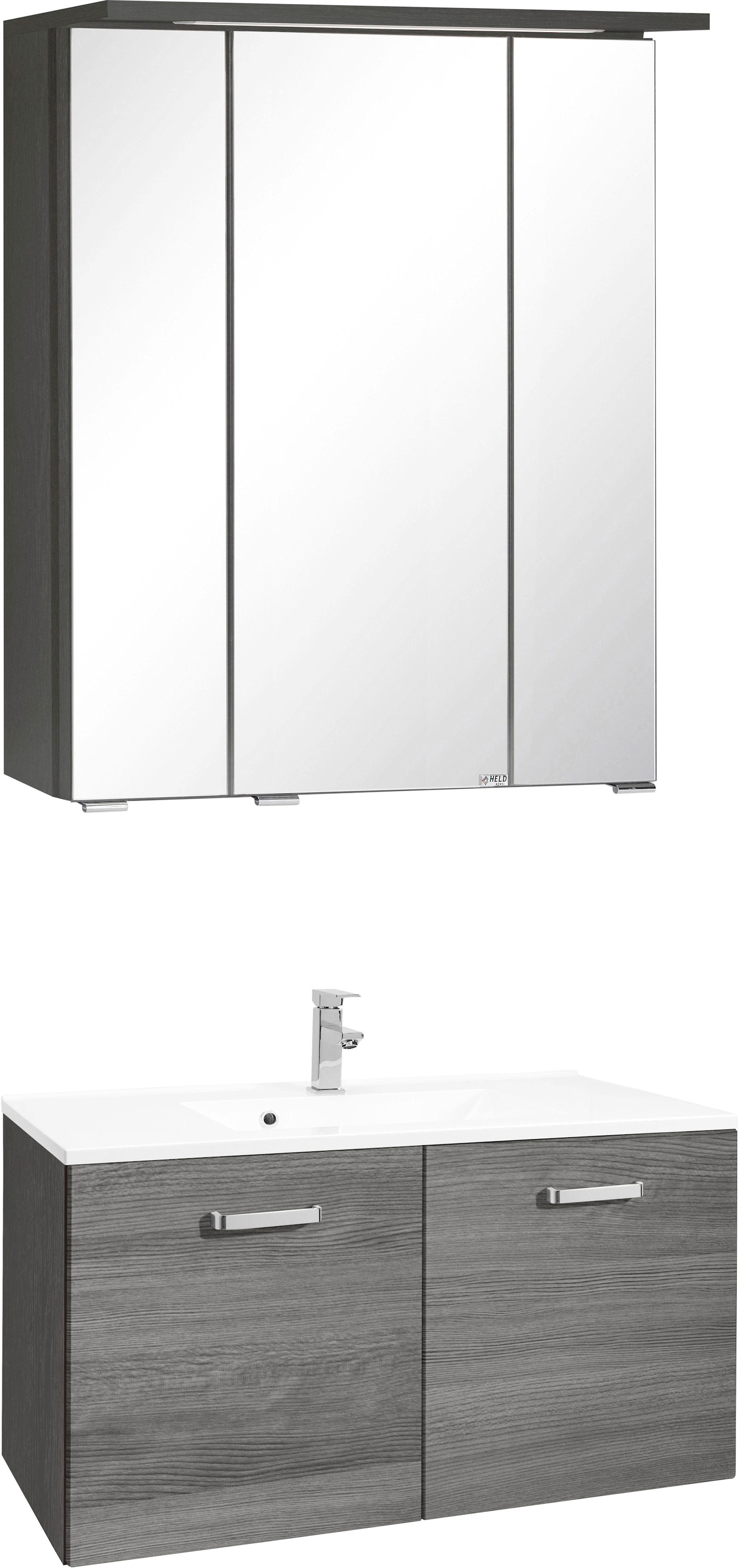 welltime Badmöbel-Set "Ravenna" 2 Stk. tlg. Breite 80 cm, Bad-Unterschrank günstig online kaufen