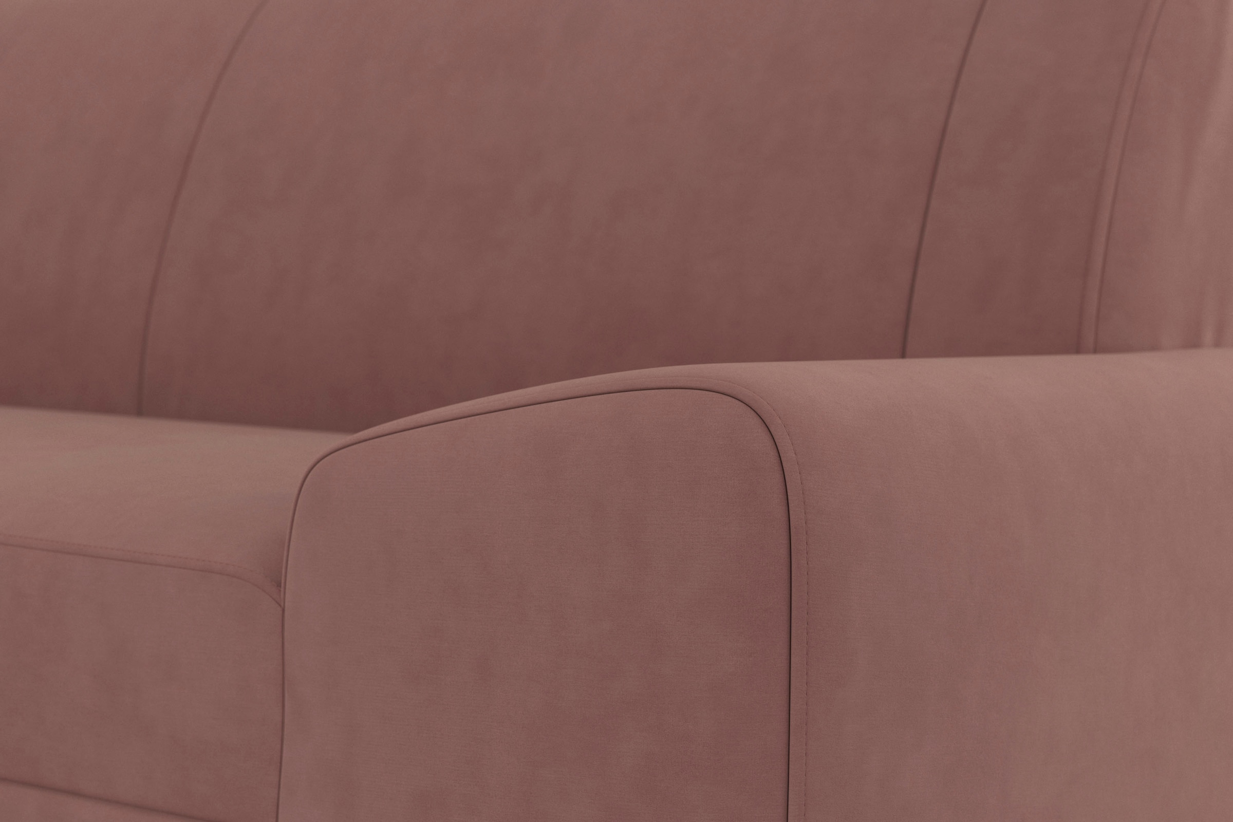 DOMO collection Ecksofa »Anzio in kubischer Formensprache, flache Armlehnen, L-Form«, Wahlweise mit Bettfunktion und Federkern für hohen Sitzkomfort