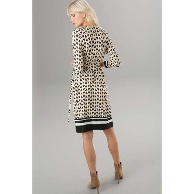 Aniston SELECTED Jerseykleid, mit V-Ausschnitt in Wickeloptik - NEUE  KOLLEKTION für kaufen | BAUR