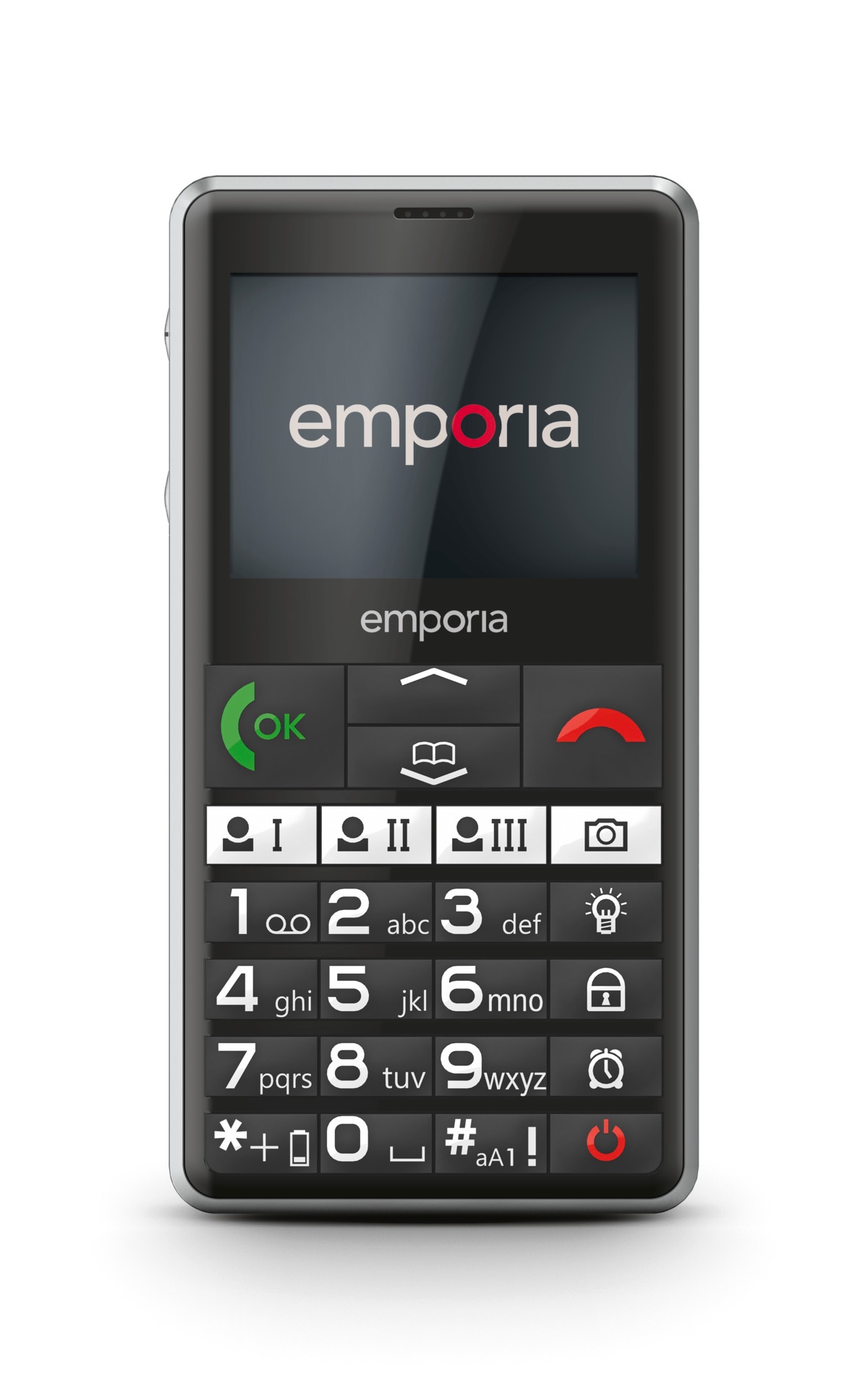 Emporia Handy »PURE-LTE«, Schwarz, 4G, IP54, hörgerätekompatibel, Direkttasten, 2 MP Kamera