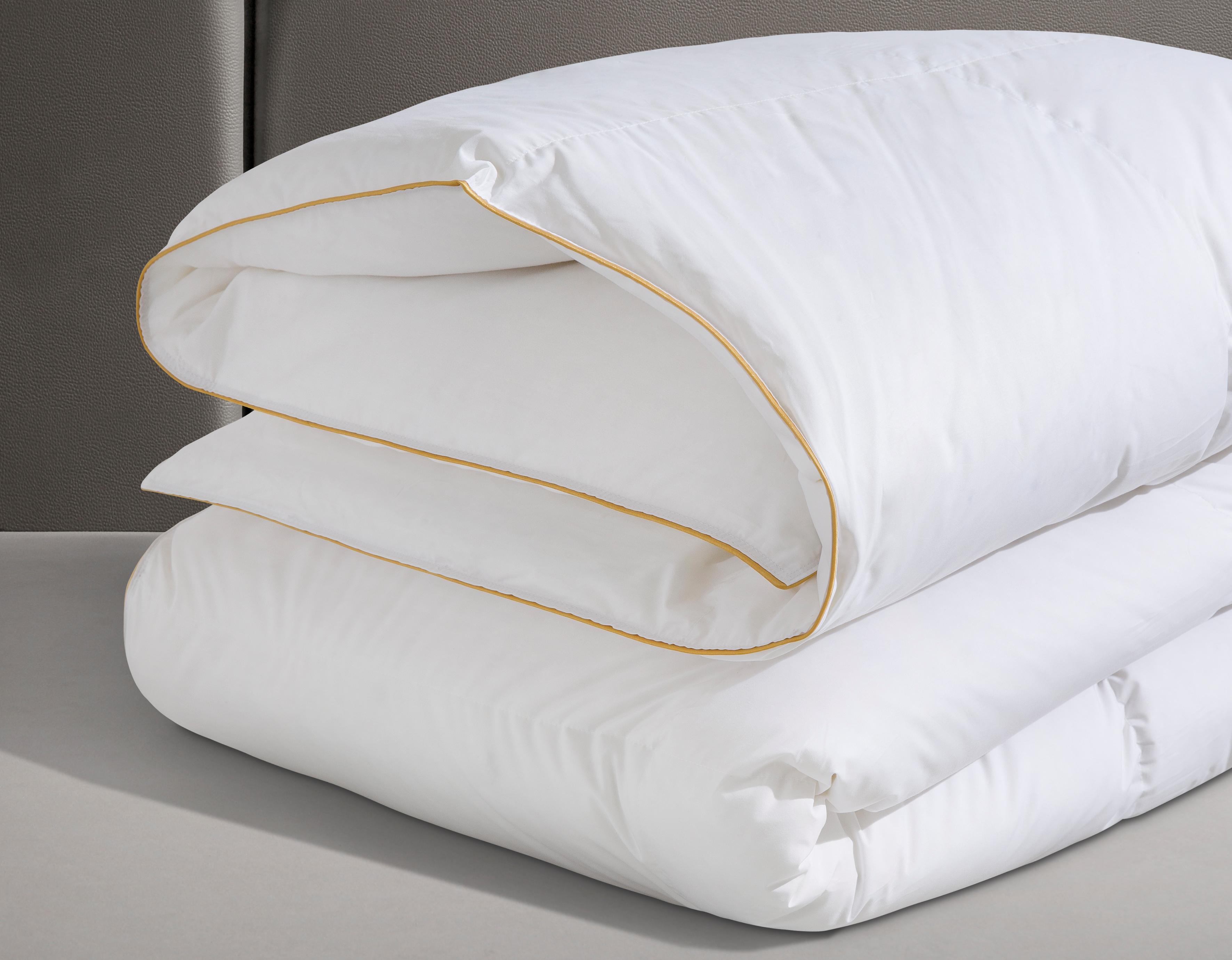 Thumbnail - Frau Holle Daunenbettdecke "Zara, Bettdecken für Sommer oder Winter, hergestellt in Deutschland" extrawarm Füllung 100Da...