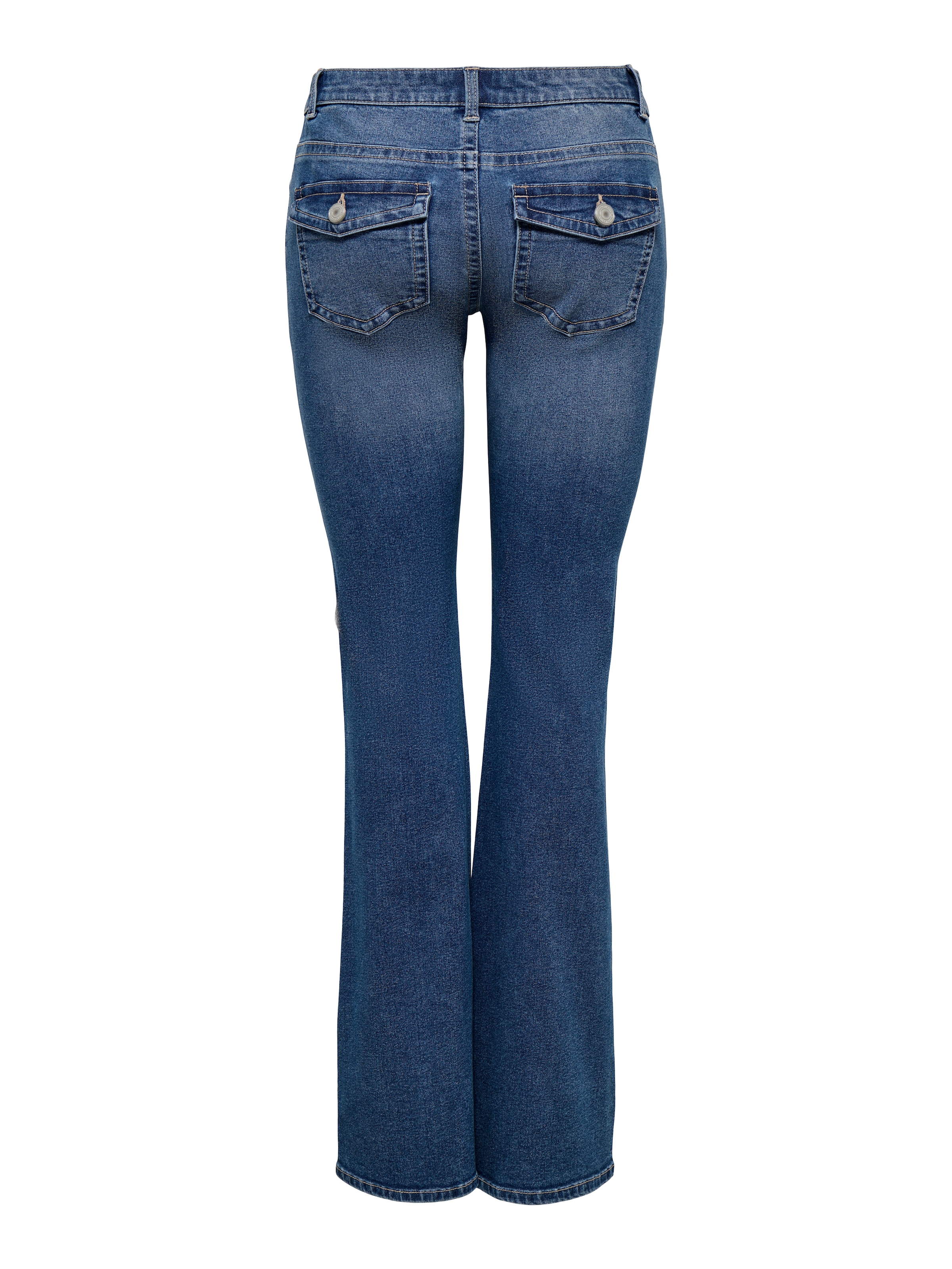 ONLY Bootcut-Jeans »ONLPHOEBE LW B-POC FLARE DNM PIM454 NOOS« Baumwollmischung, bootcut fit