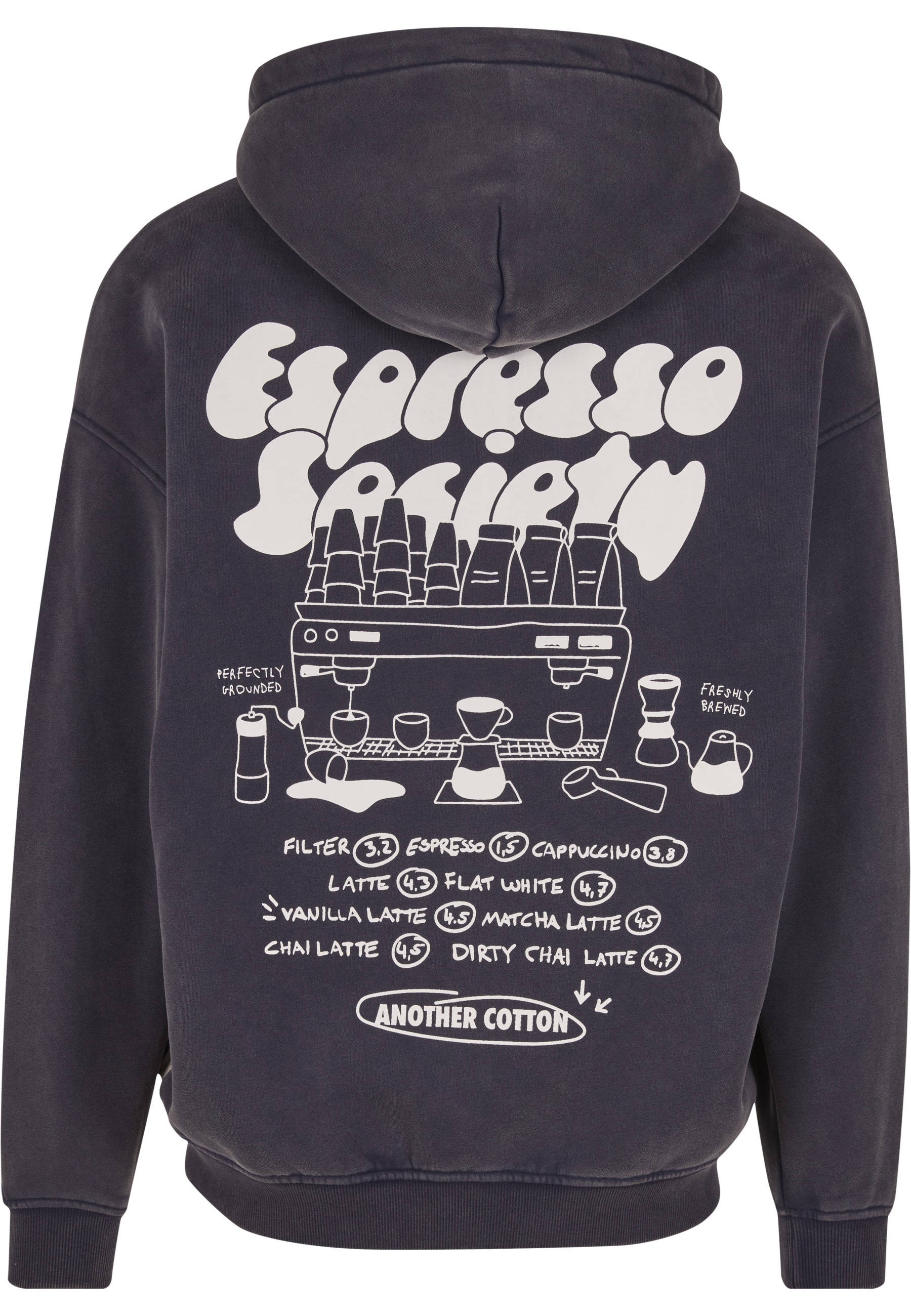 Another Cotton Lab Kapuzenpullover »Another Cotton Lab Espresso Society Washed Zip Hoodie« 1