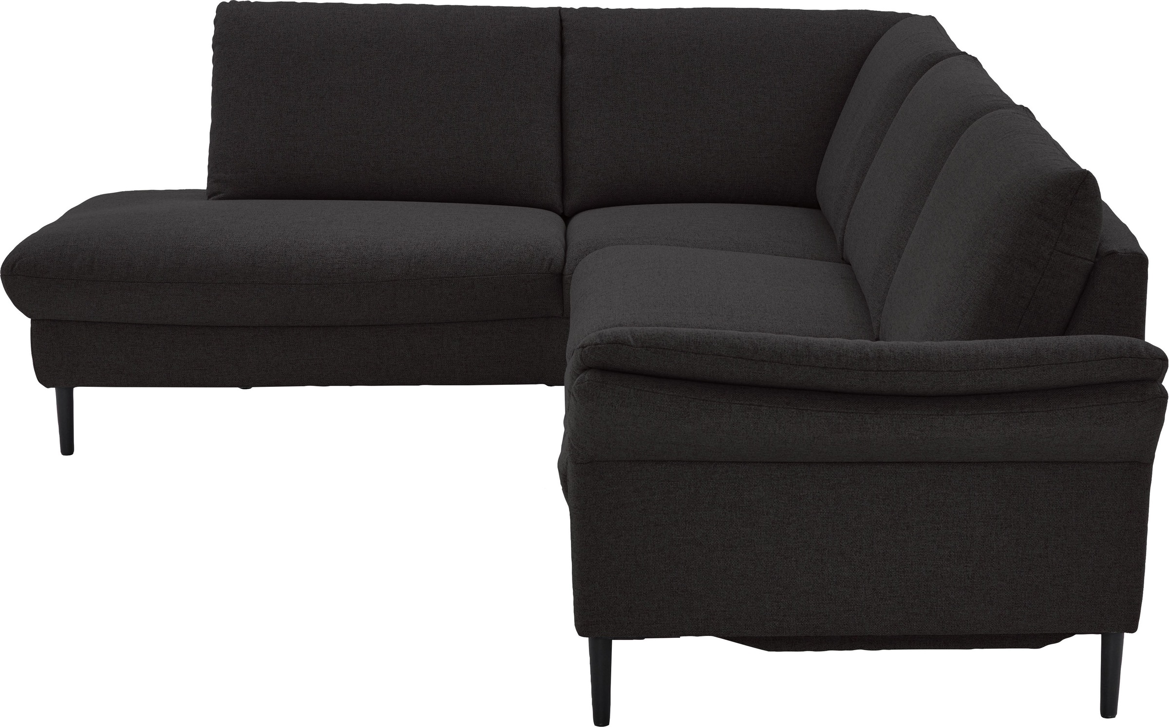 Places of Style Ecksofa »Sarsina: mit Tonnentaschen-Federkern, perfekt zum Entspannen L-Form«, inklusive 2 motorischen Relaxfunktionen mit Herz-Waage-Beschlag