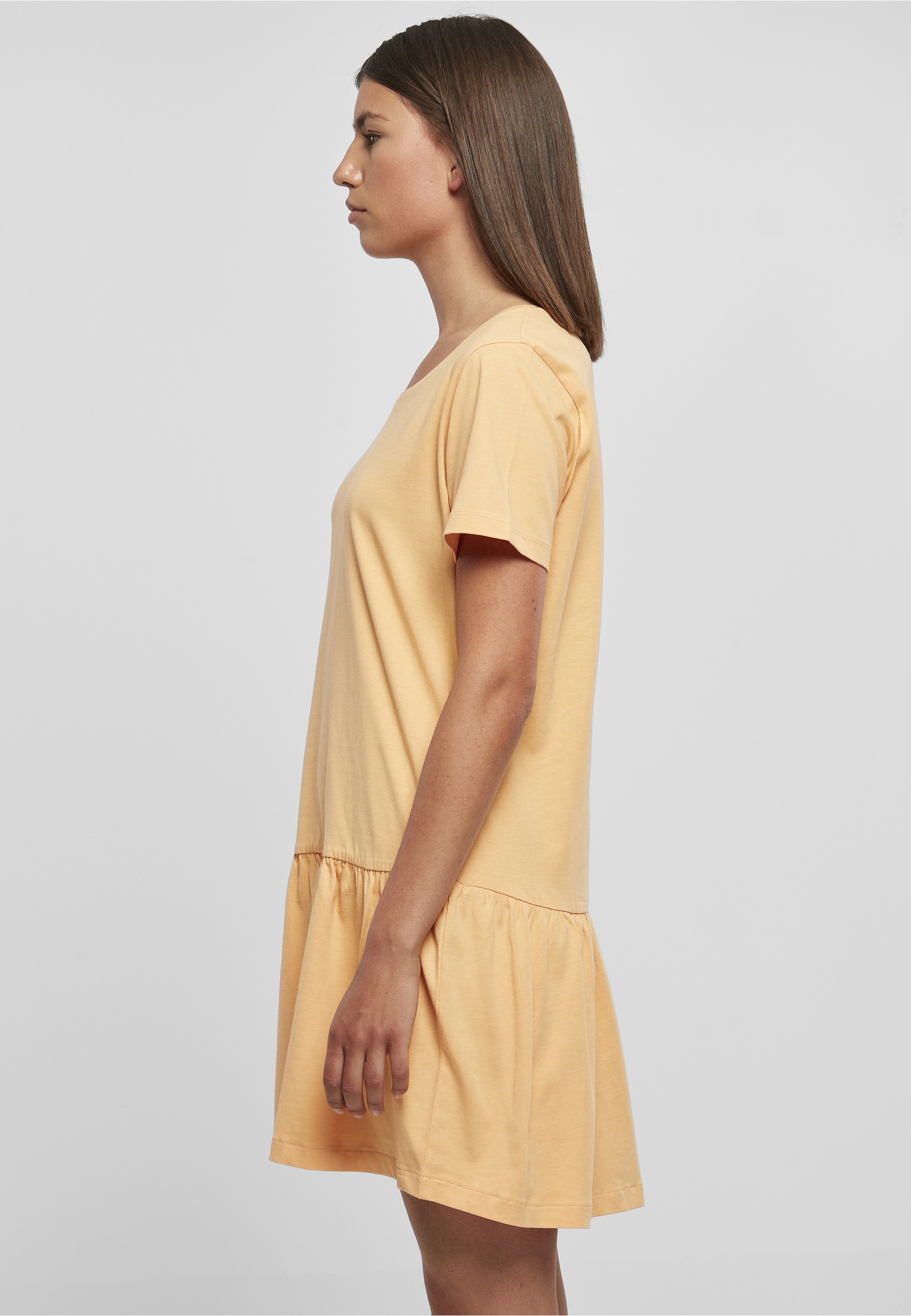 URBAN CLASSICS Shirtkleid »Urban Classics Damen Ladies Valance Tee Dress« 1 Stk. tlg.