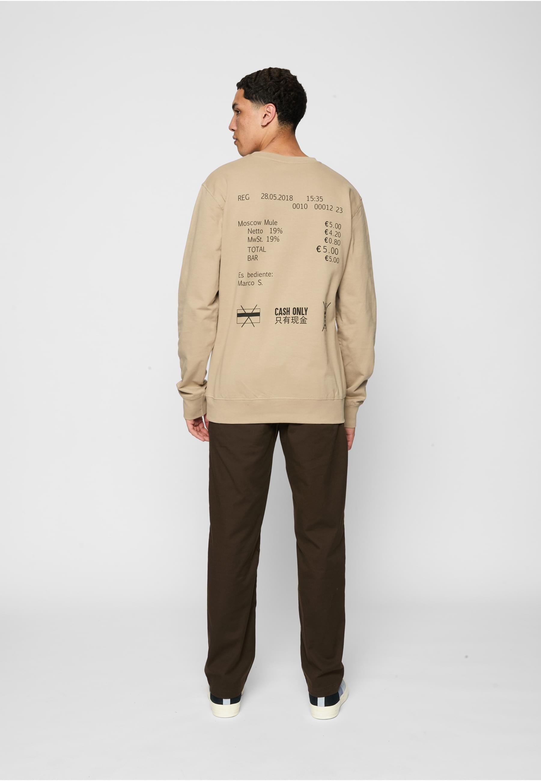 MisterTee Rundhalspullover »MisterTee Herren Cash Only Crewneck«, (1 tlg.)