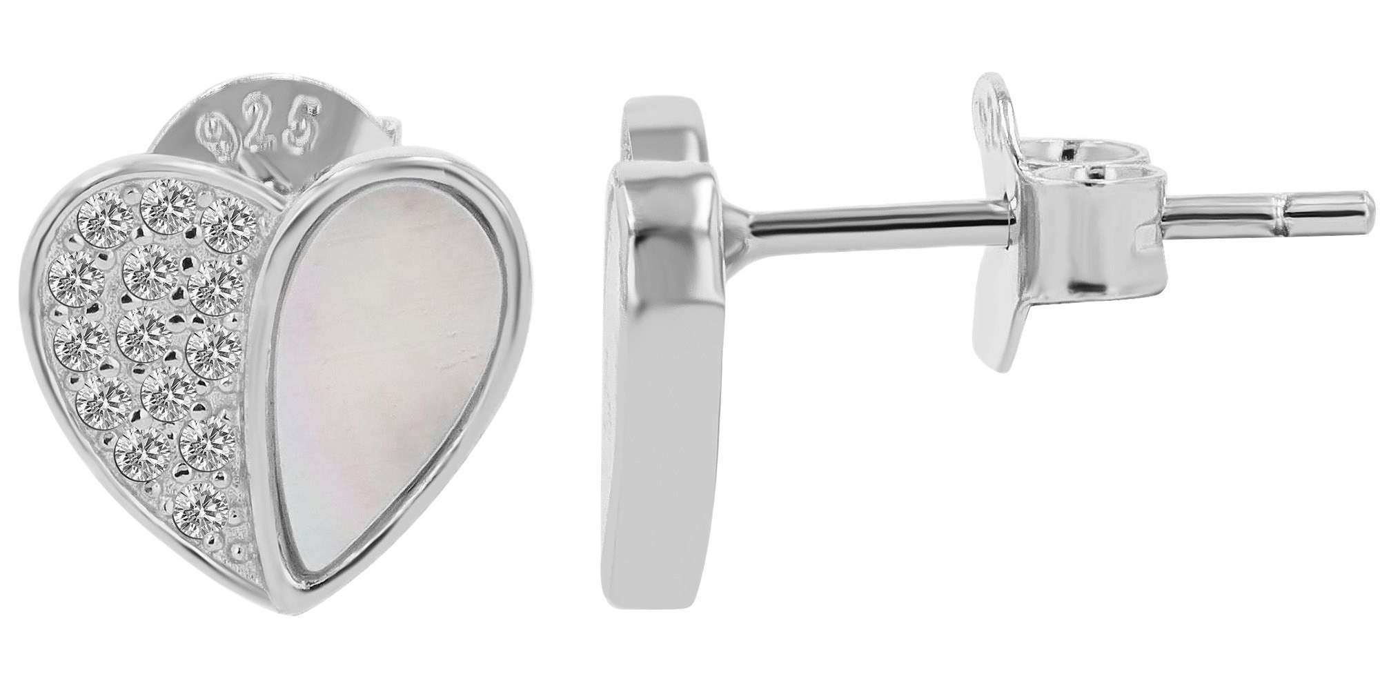 Adelia´s Paar Ohrhänger "Damen Ohrringe – Ohrstecker aus 925 Silber mit Per günstig online kaufen