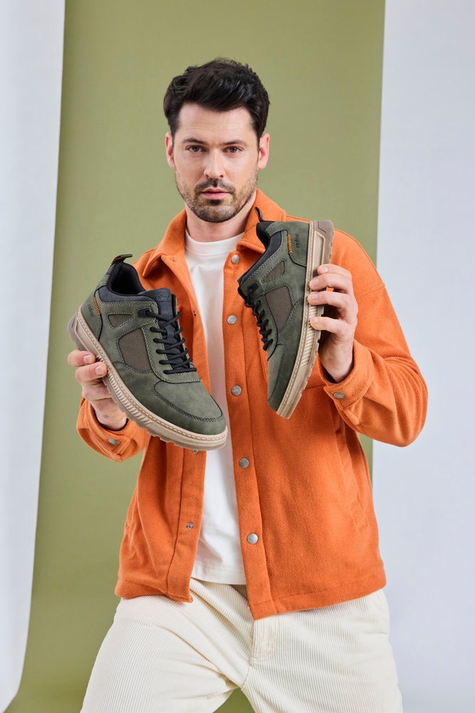 Thumbnail - Rieker Sneaker Schnürschuh, Halbschuh, Outdoorschuh mit gepolstertem Schaftrand